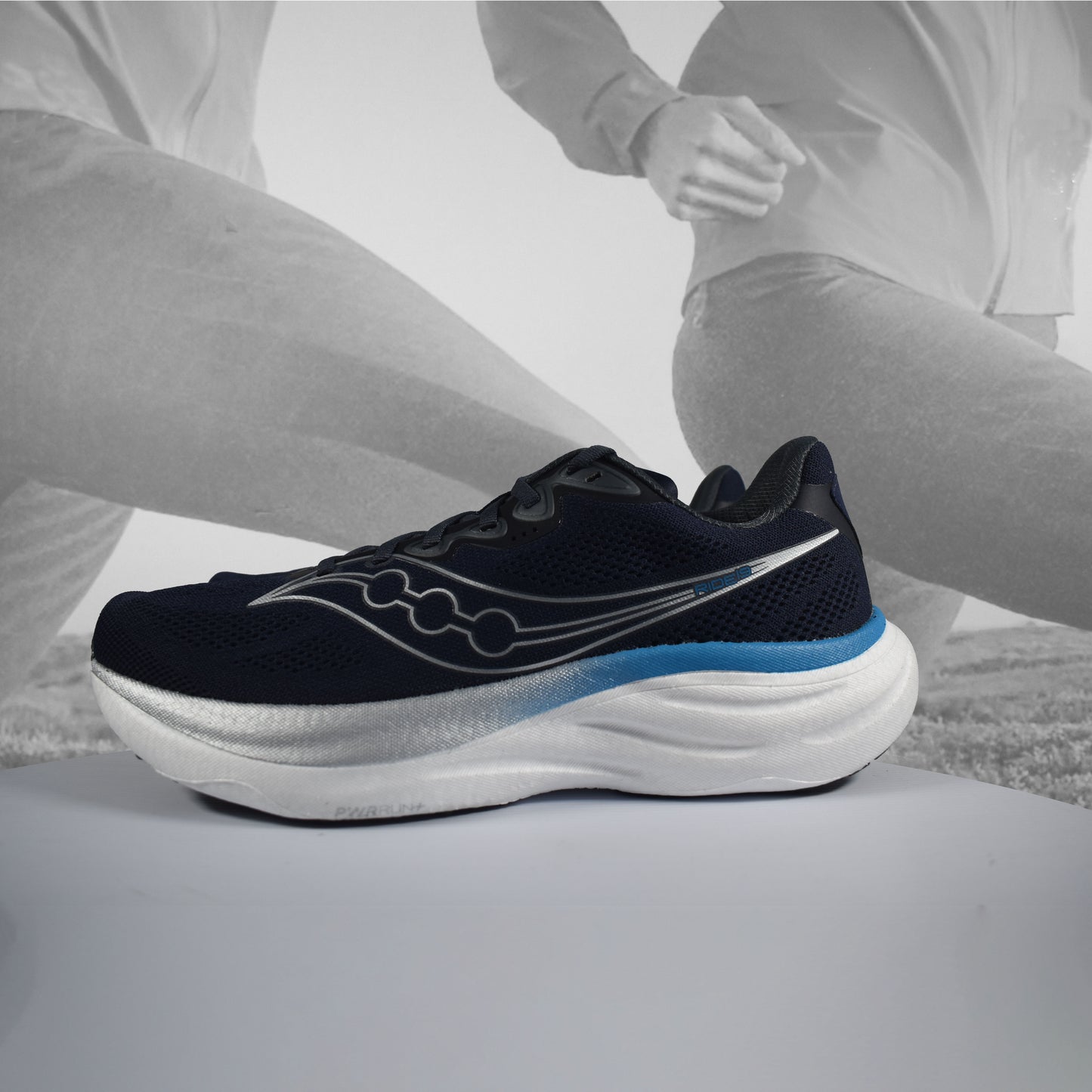 Saucony Ride 19 Mens Neutral Running Shoes – Naval/Cobalt