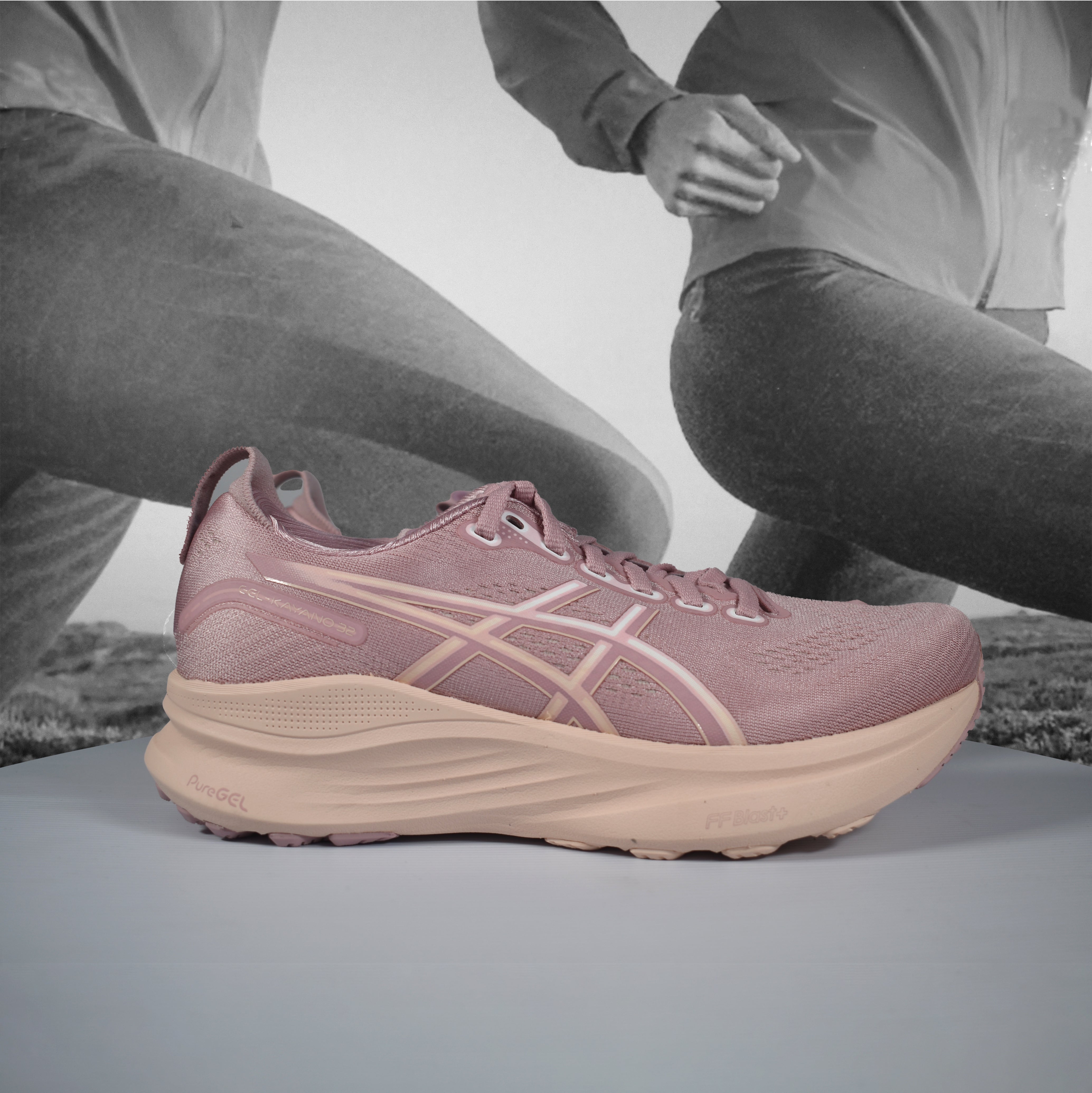 Asics GEL-KAYANO 32 Womens Running Shoe - Durban Runner 5 / MORGANITE/PEARL PINK