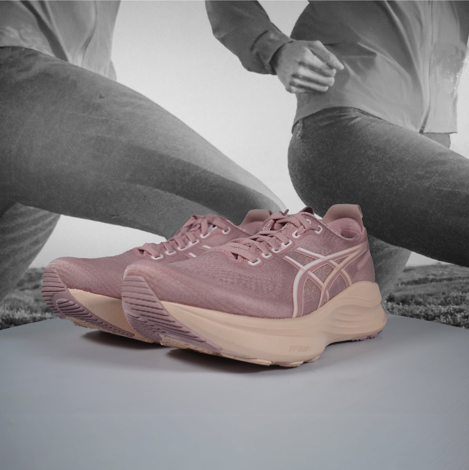 Asics GEL-KAYANO 32 Womens Running Shoe - Durban Runner 5 / MORGANITE/PEARL PINK