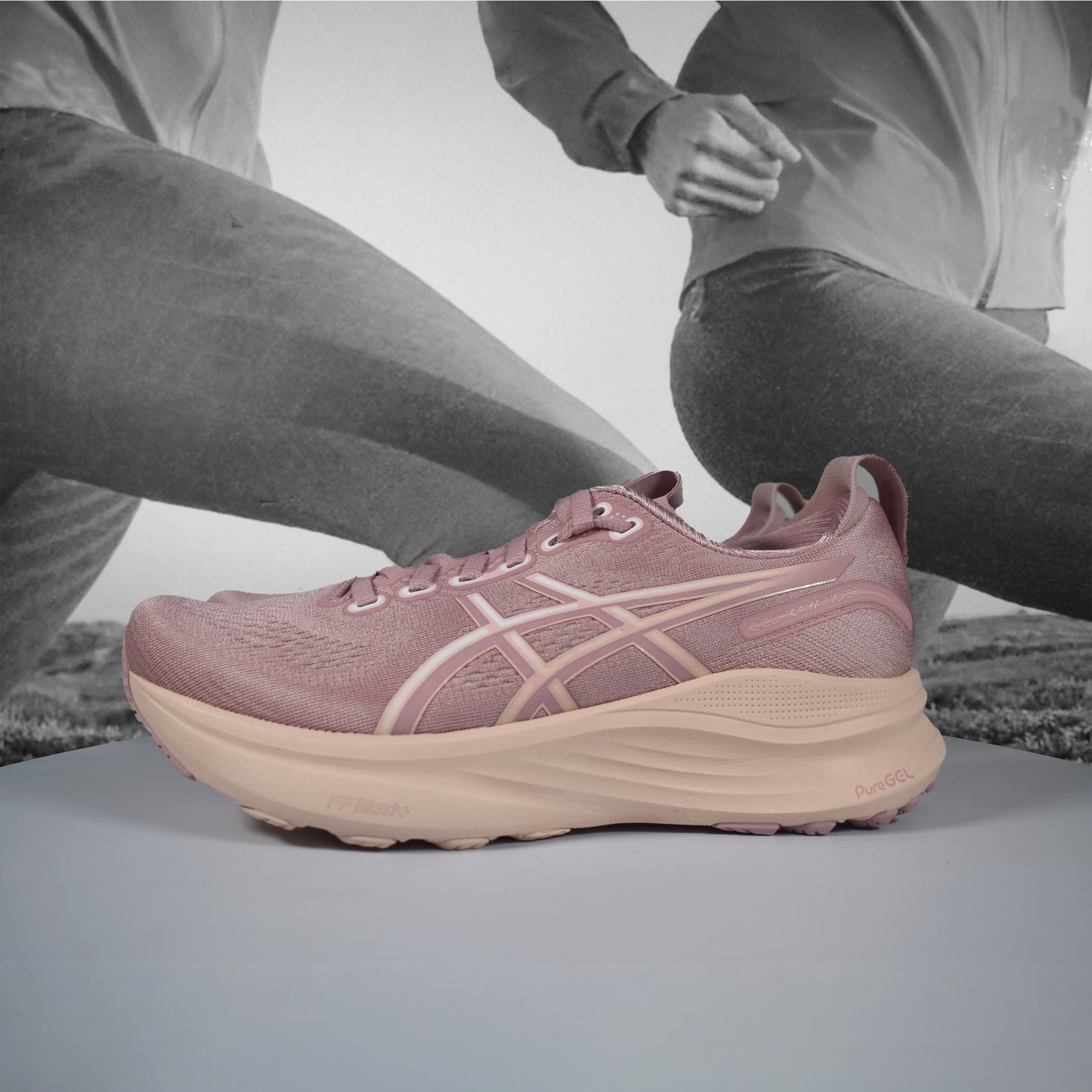 Asics GEL-KAYANO 32 Womens Running Shoe - Durban Runner 5 / MORGANITE/PEARL PINK