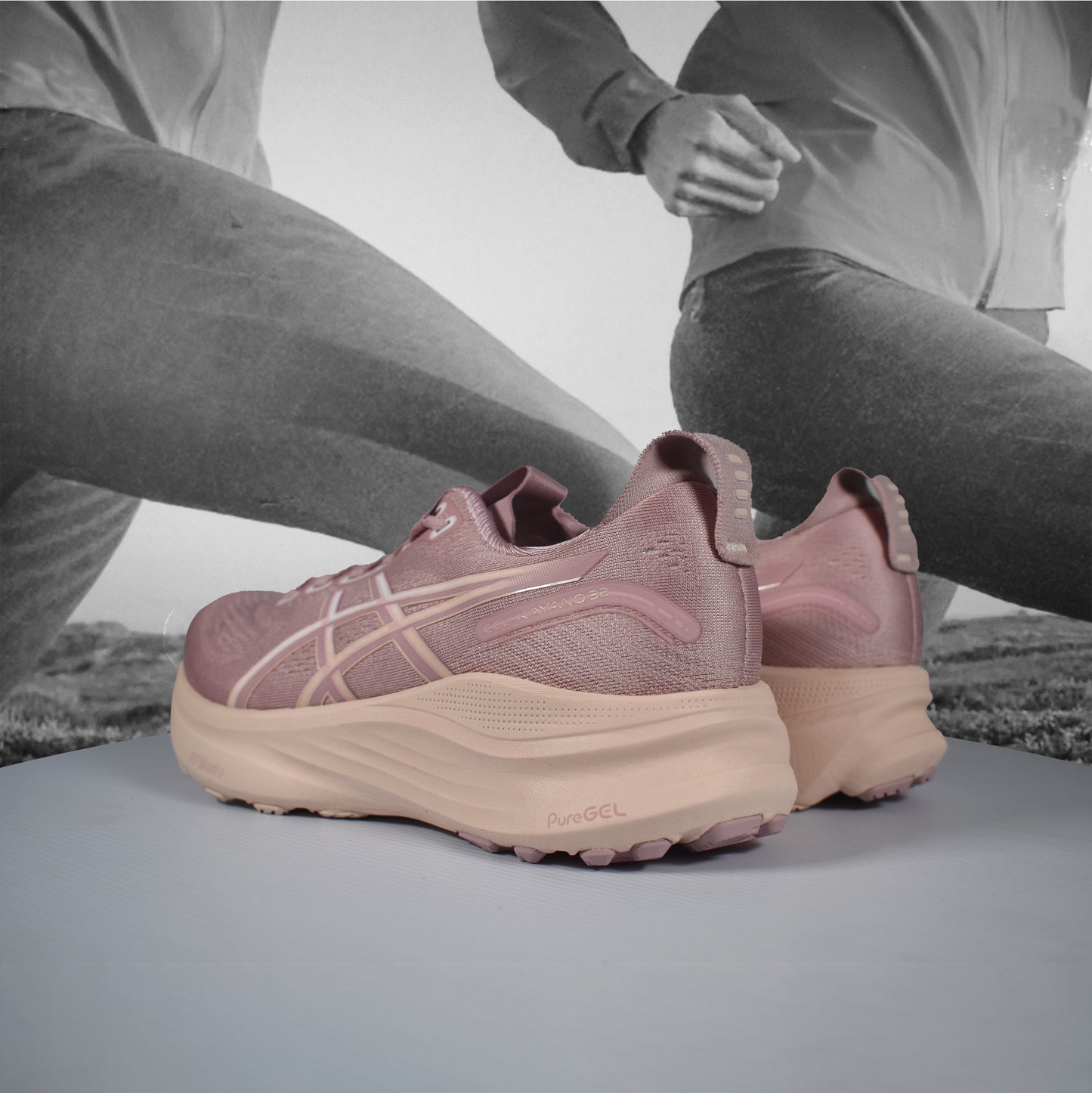 Asics GEL-KAYANO 32 Womens Running Shoe - Durban Runner 5 / MORGANITE/PEARL PINK