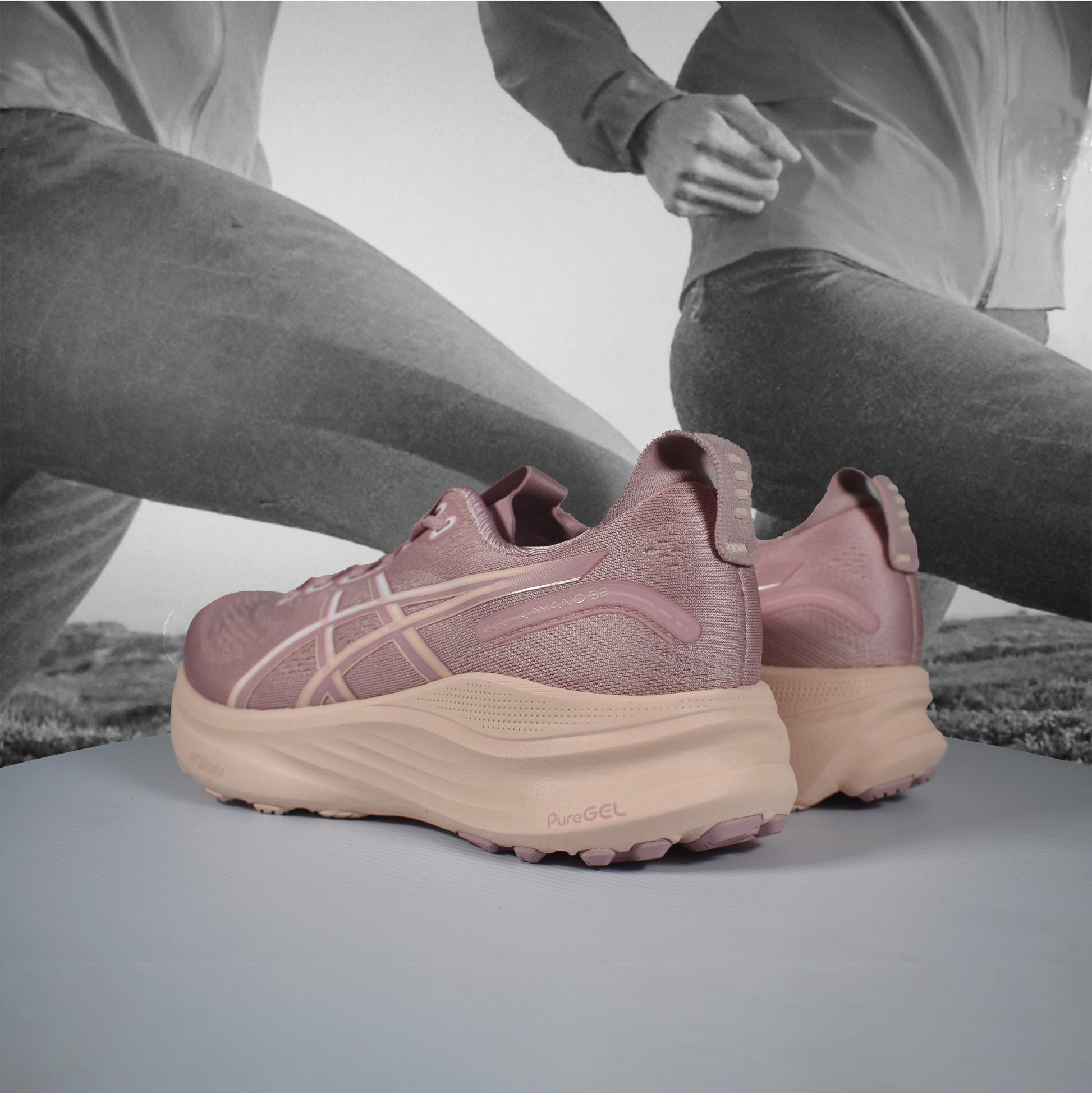 Asics GEL-KAYANO 32 Womens Running Shoe - Durban Runner 5 / MORGANITE/PEARL PINK