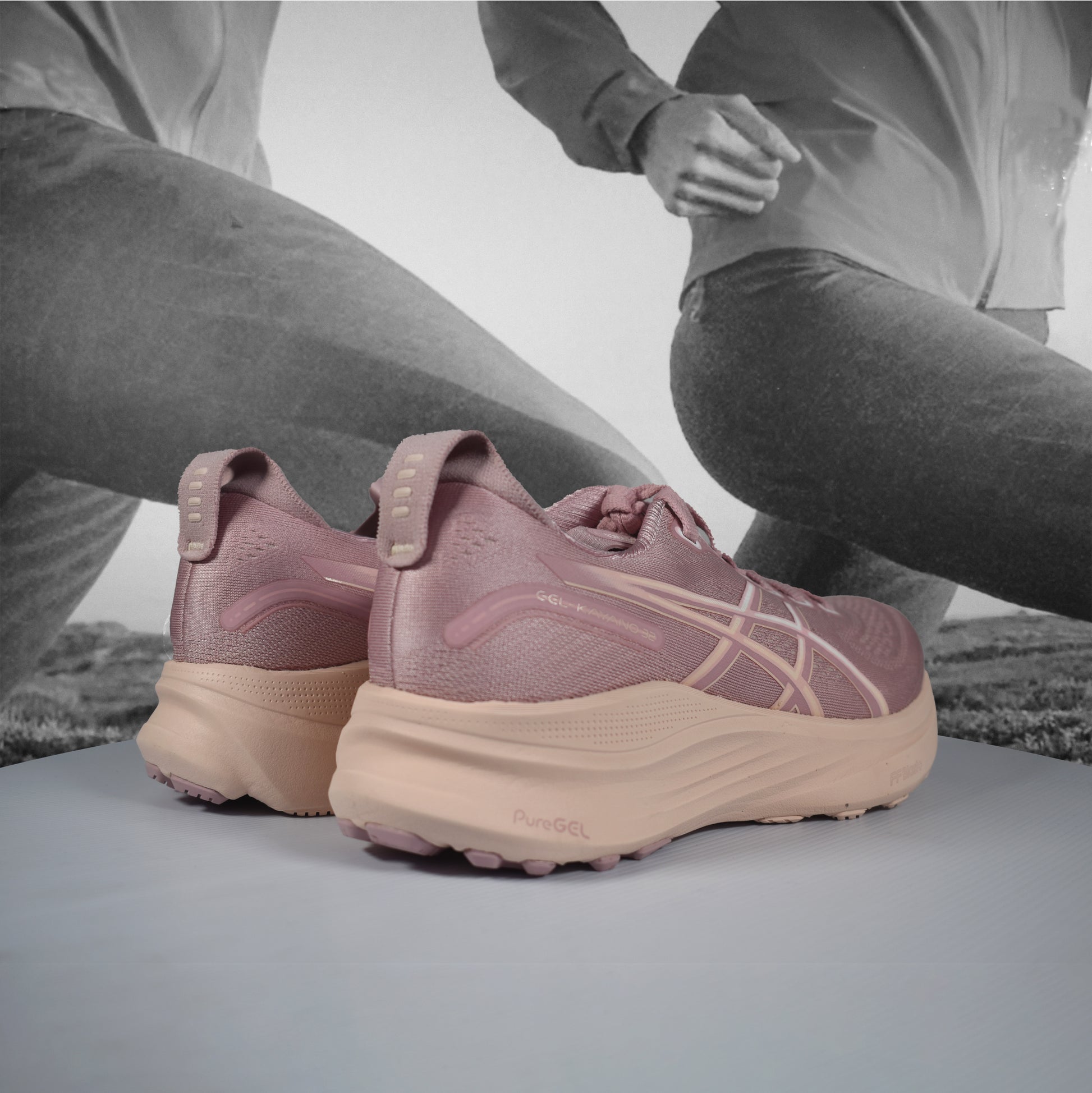 Asics GEL-KAYANO 32 Womens Running Shoe - Durban Runner 5 / MORGANITE/PEARL PINK