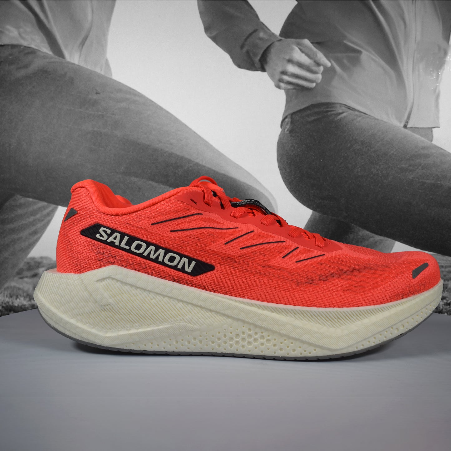 Salomon Aeroblaze 3 Mens Running Shoes - Durban Runner 7 / neon flame/vanella ice