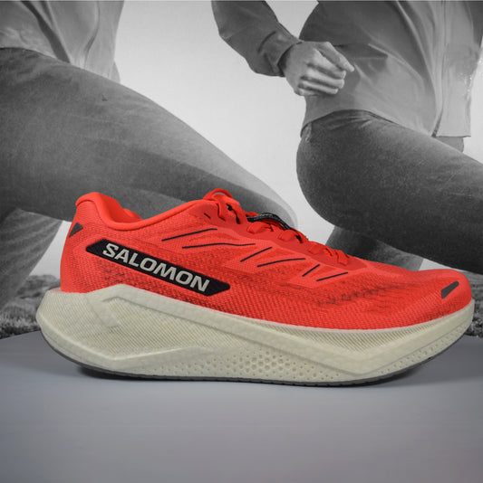 Salomon Aeroblaze 3 Mens Running Shoes - Durban Runner 7 / neon flame/vanella ice