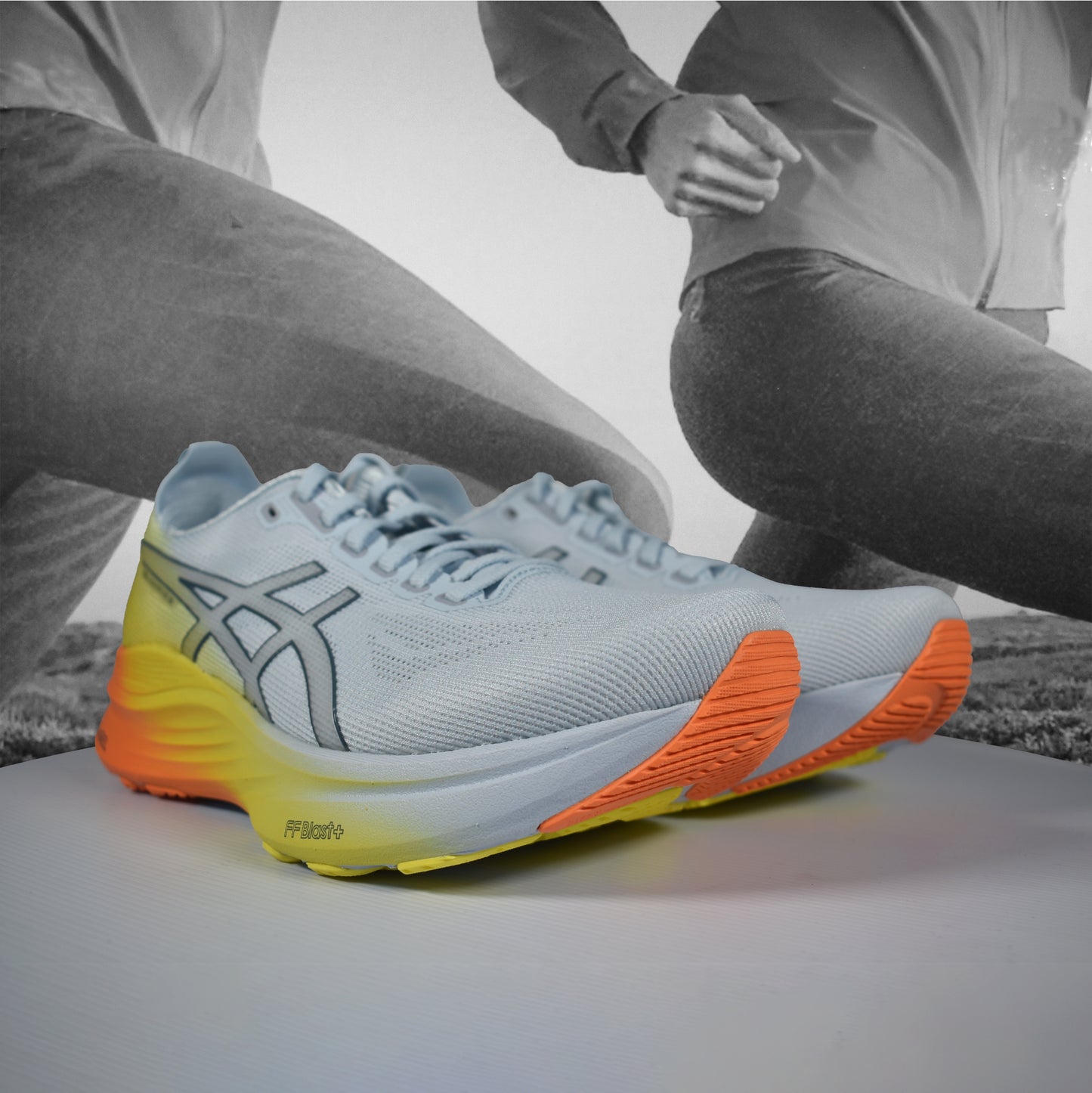 Asics GEL-KAYANO 32 Mens Running Shoes - Durban Runner 7.5 / SKY/LEMON SPARK