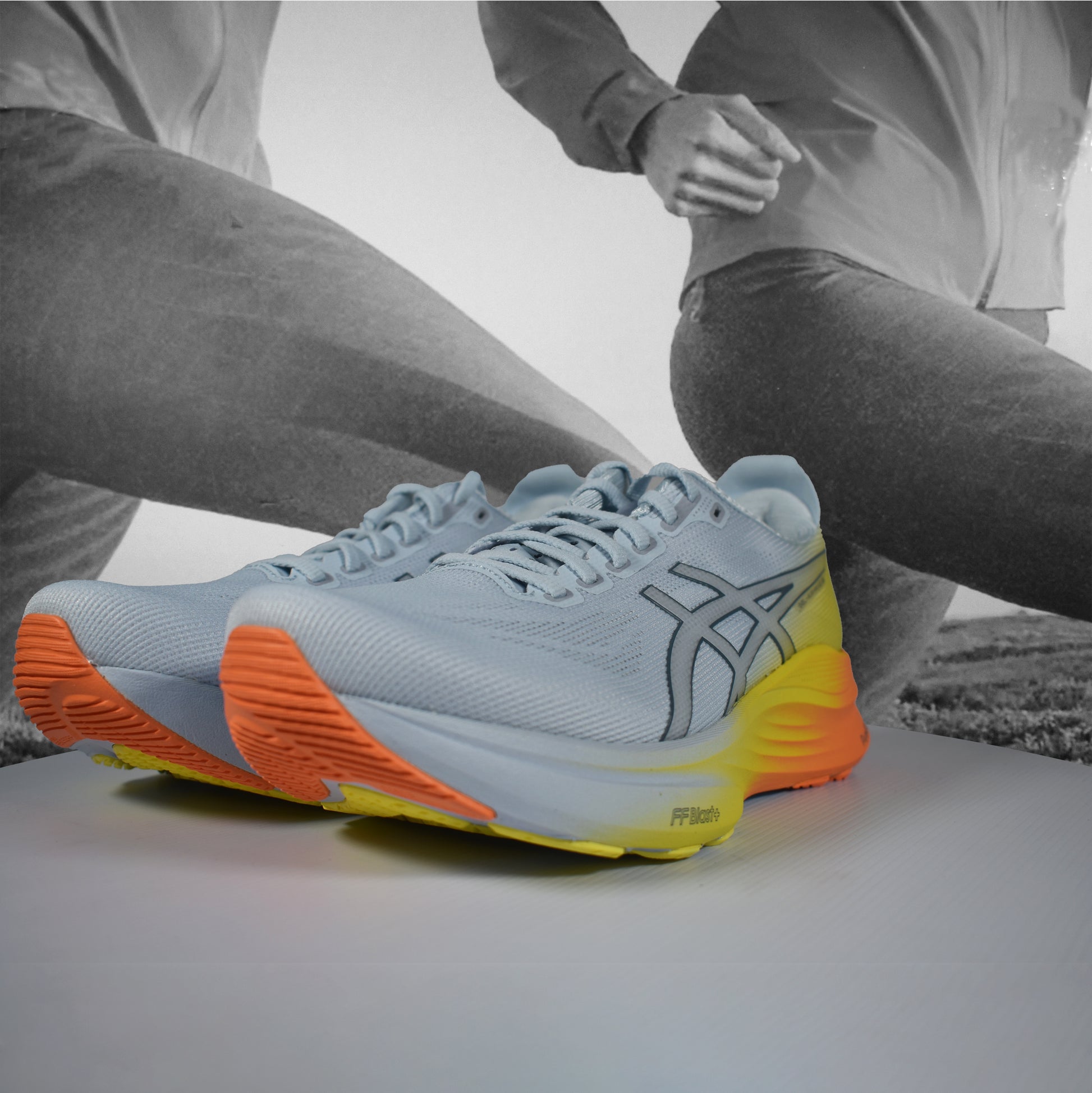Asics GEL-KAYANO 32 Mens Running Shoes - Durban Runner 7.5 / SKY/LEMON SPARK