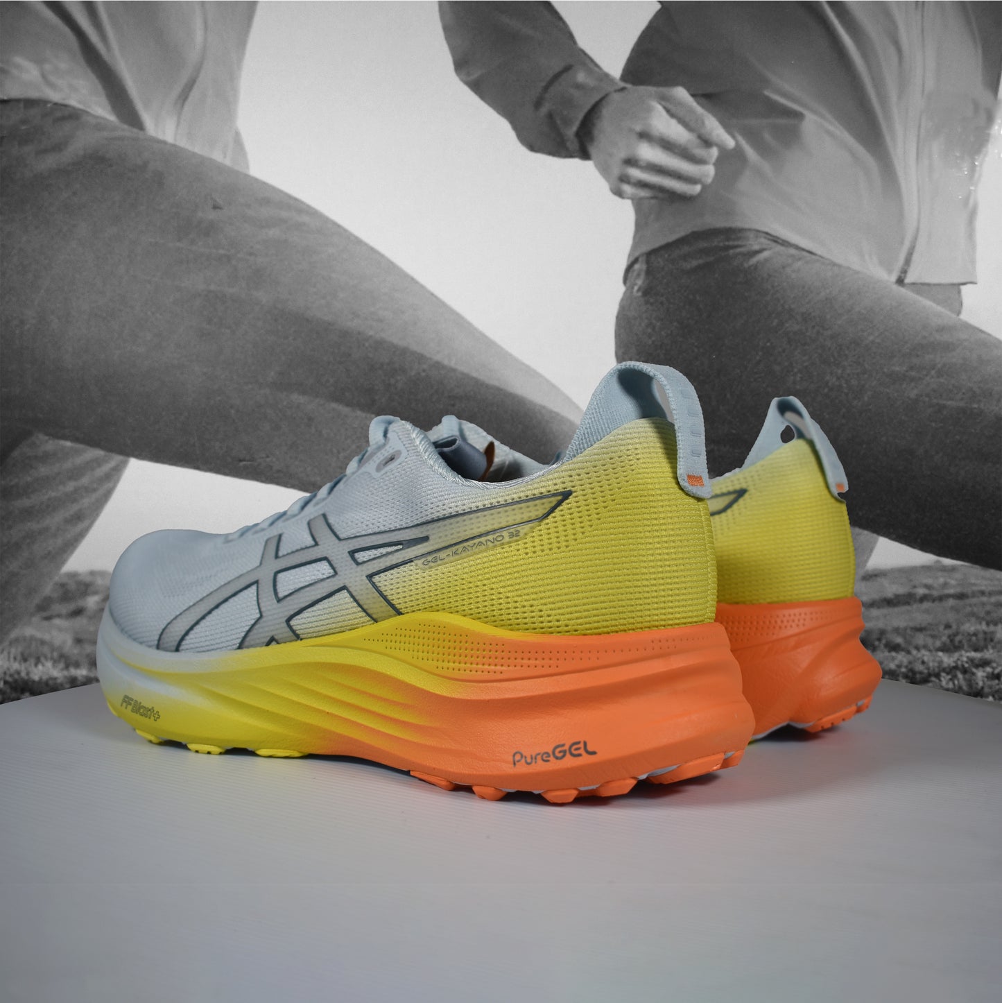 Asics GEL-KAYANO 32 Mens Running Shoes - Durban Runner 7.5 / SKY/LEMON SPARK