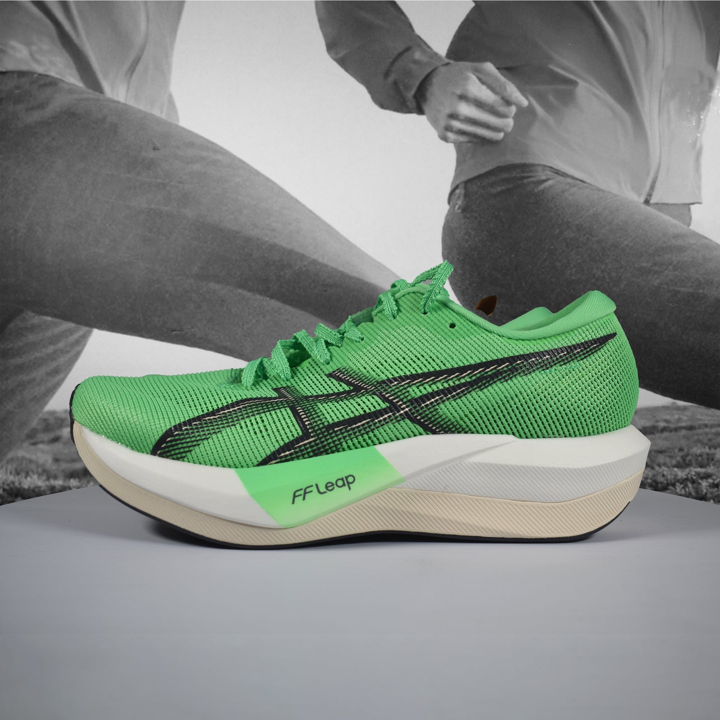Asics MAGIC SPEED 5 Unisex Road Running Shoe - Durban Runner 6 / VITAL GREEN/CARRIER GREY