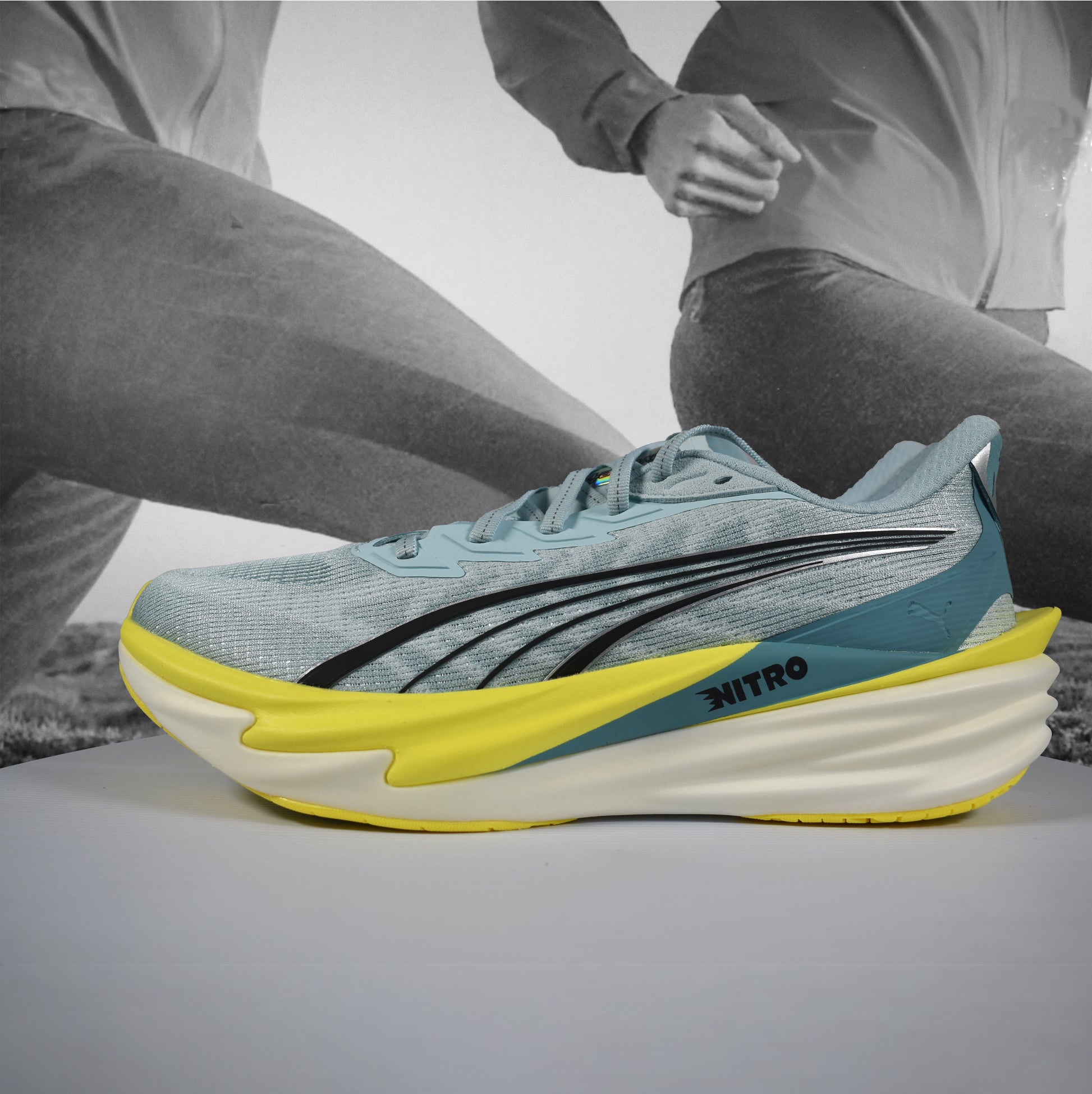 Puma Deviate NITRO 4 Womens Running Shoes - Durban Runner 5 / Fresh Water Nitro Blue