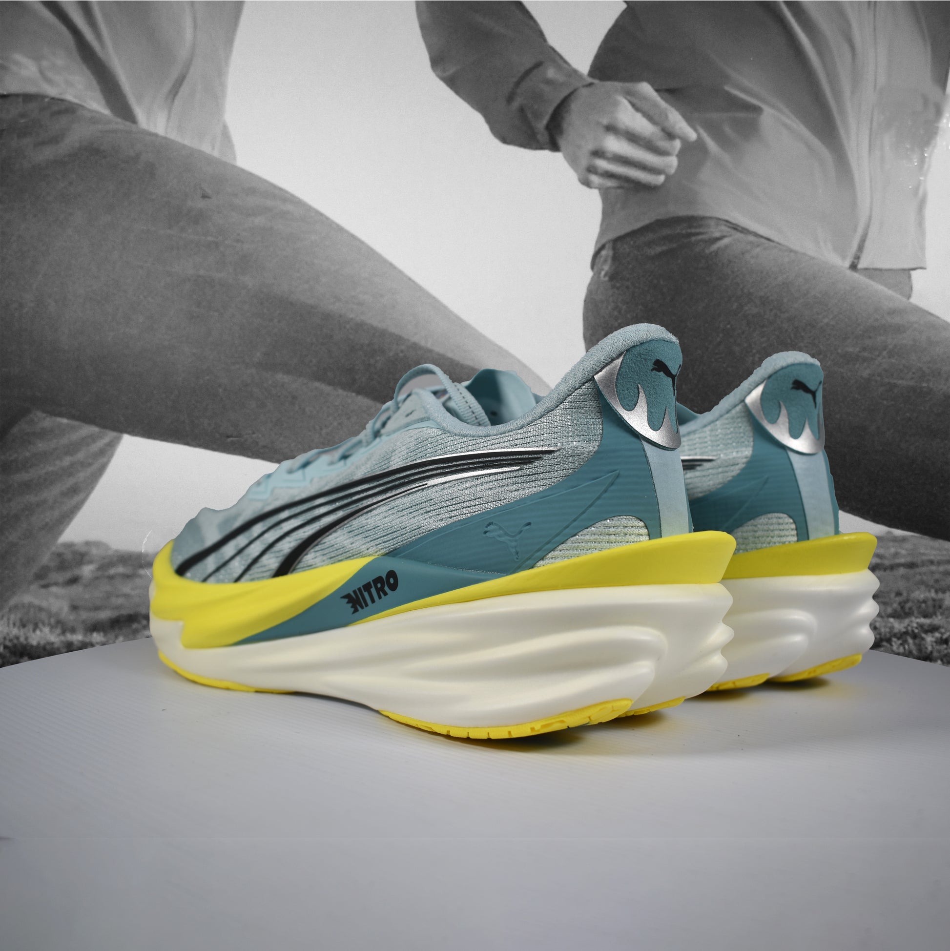 Puma Deviate NITRO 4 Womens Running Shoes - Durban Runner 5 / Fresh Water Nitro Blue