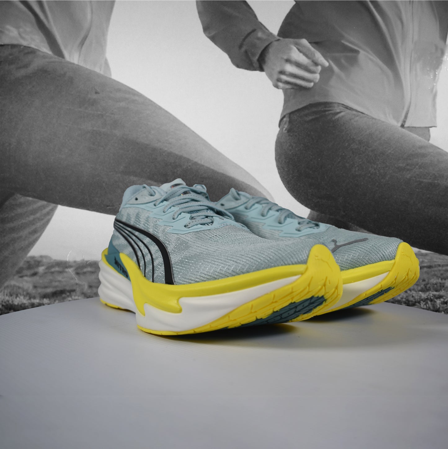 Puma Deviate NITRO 4 Womens Running Shoes - Durban Runner 5 / Fresh Water Nitro Blue