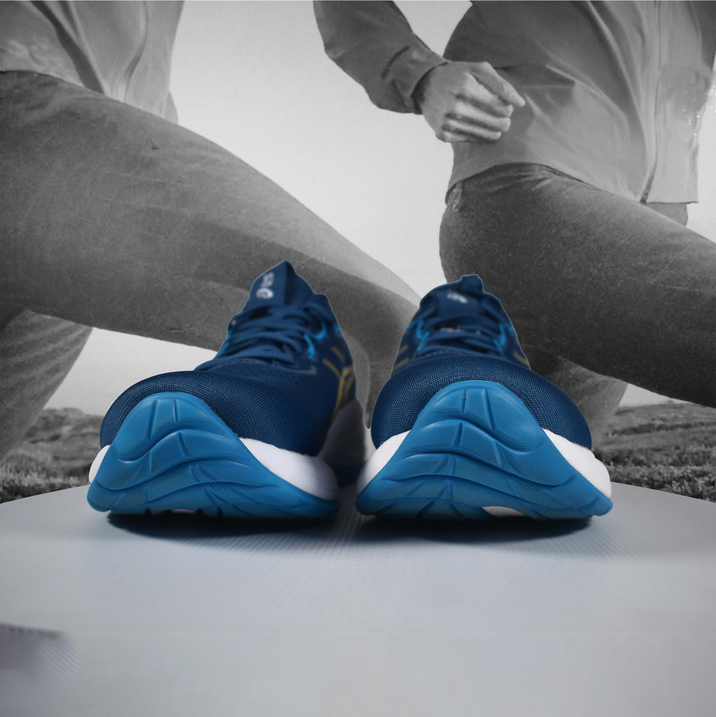 Asics GEL-CUMULUS 28 Mens Road Running Shoes - Durban Runner 7.5 / TWILIGHT BLUE/YAMABUKI