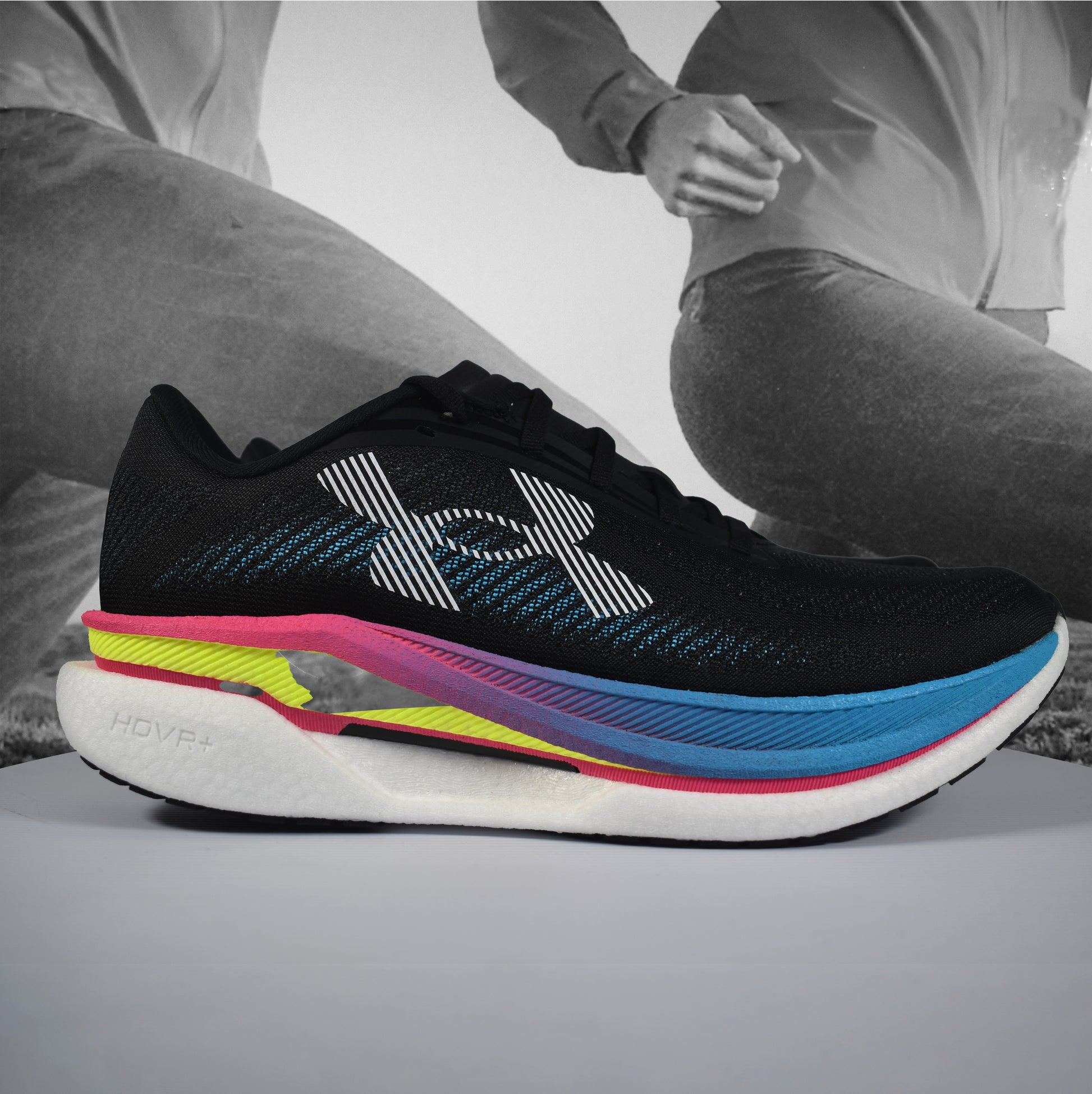 Under Armour Velociti Pro 2 Unisex Road Running Shoe - Durban Runner BLACK / 8