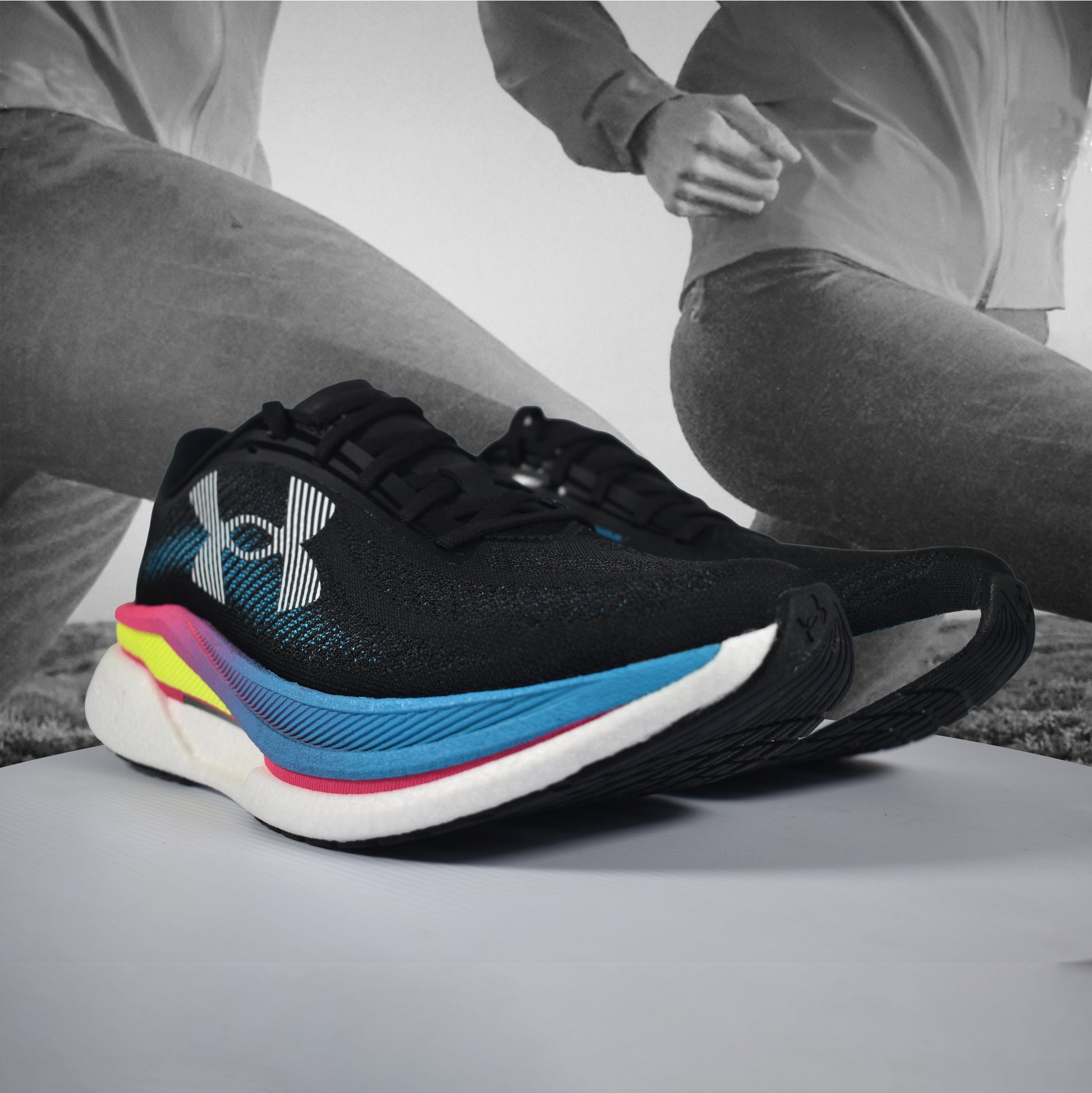 Under Armour Velociti Pro 2 Unisex Road Running Shoe - Durban Runner BLACK / 8
