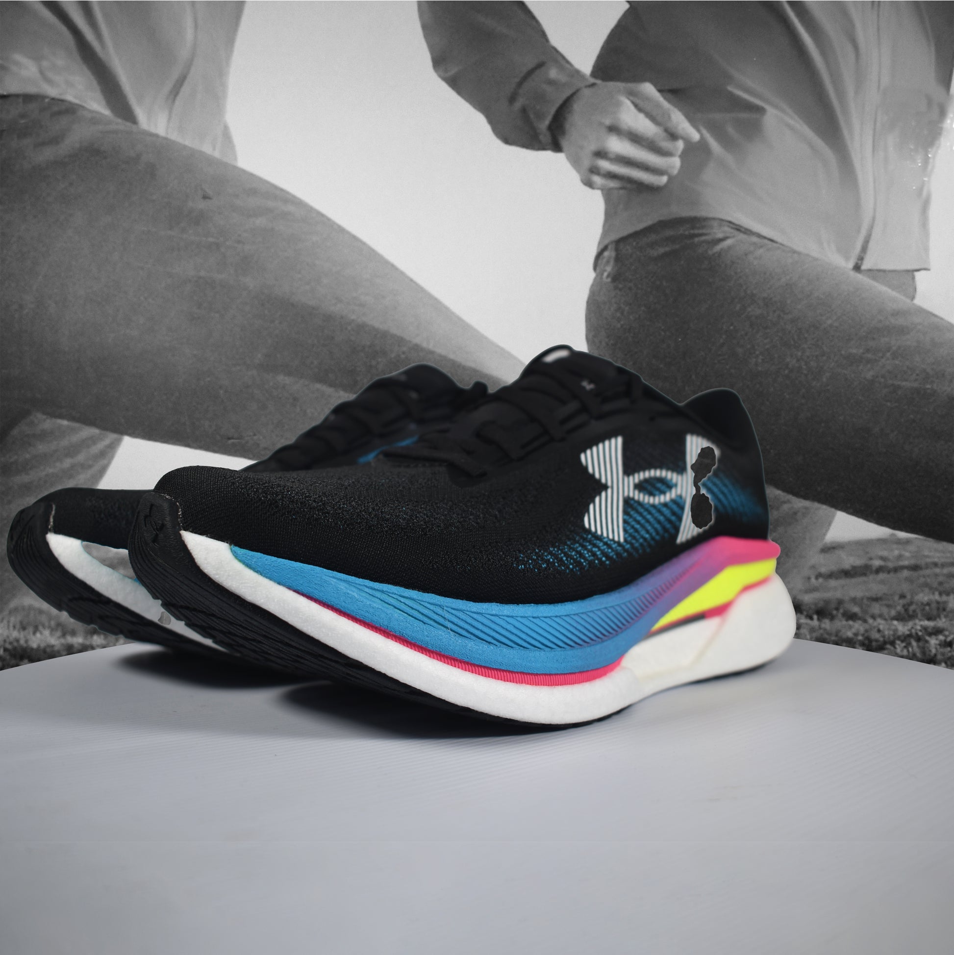 Under Armour Velociti Pro 2 Unisex Road Running Shoe - Durban Runner BLACK / 8