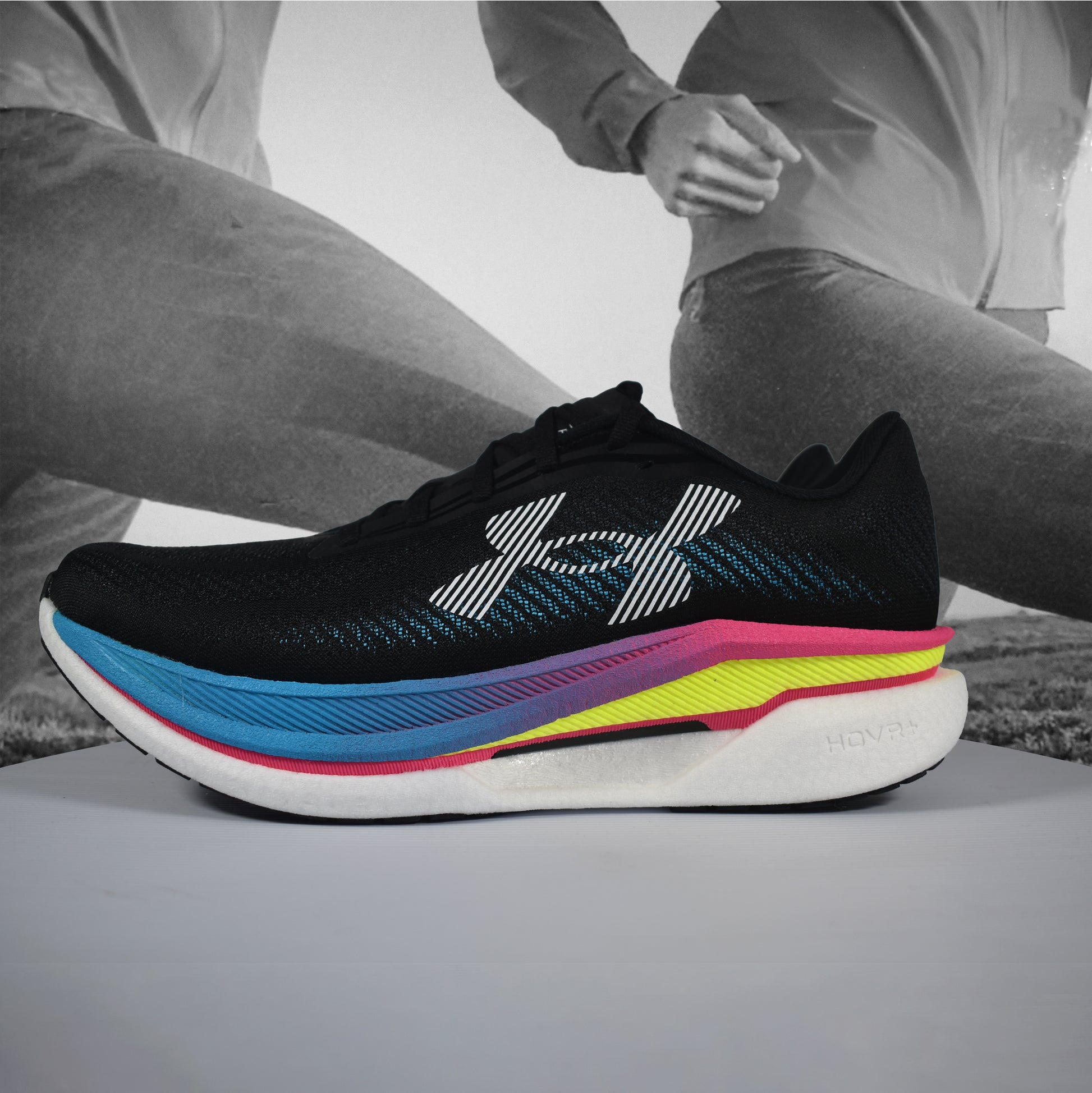 Under Armour Velociti Pro 2 Unisex Road Running Shoe - Durban Runner BLACK / 8
