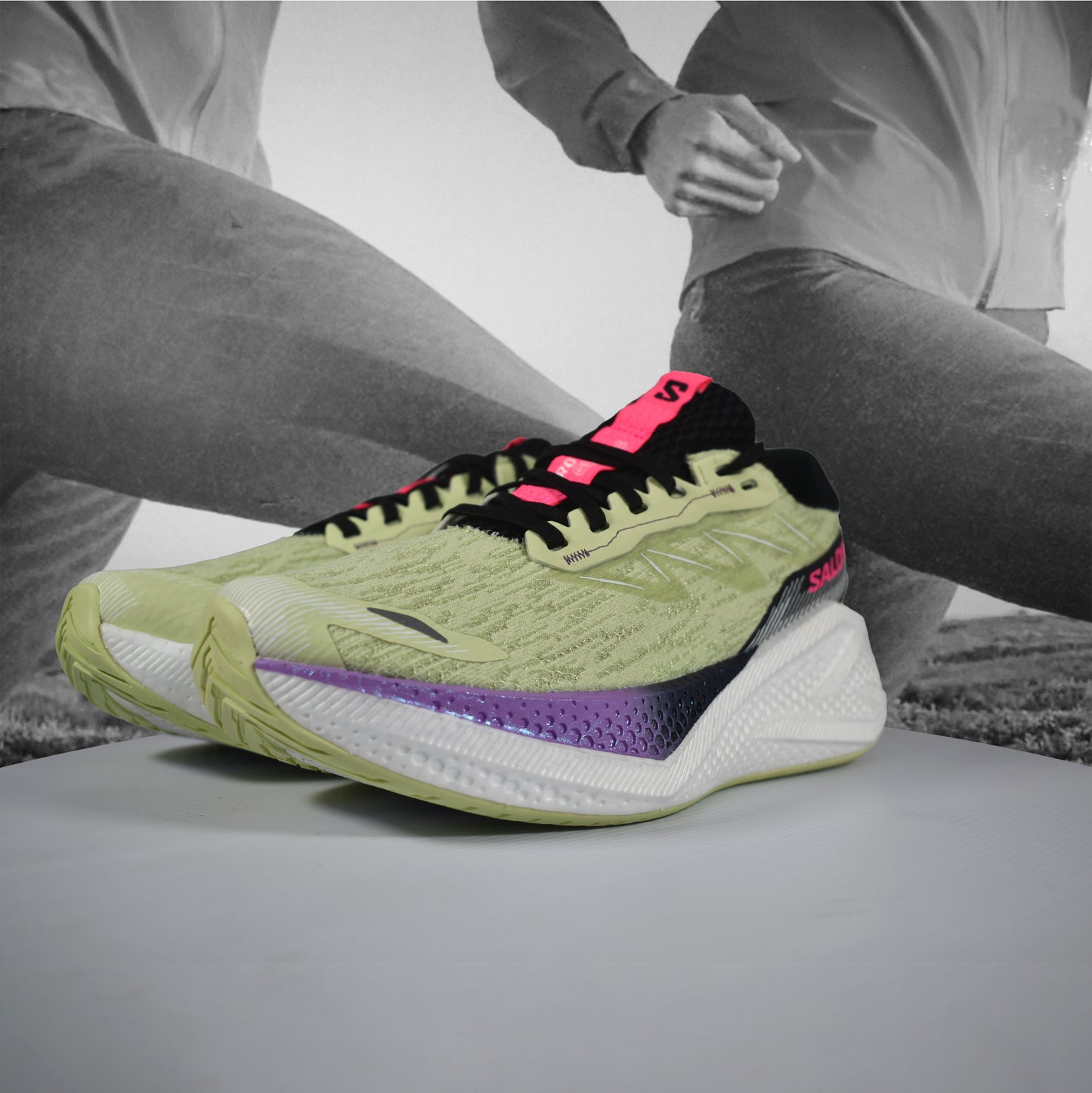 Salomon Aero Glide 4 Womens Road Running Shoe - Durban Runner Butterfly/White/Black / 5