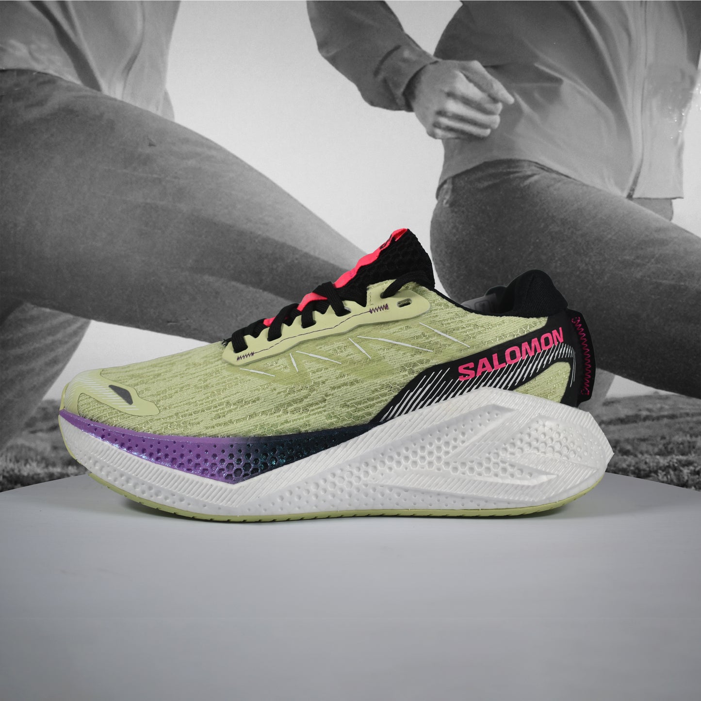 Salomon Aero Glide 4 Womens Road Running Shoe - Durban Runner Butterfly/White/Black / 5