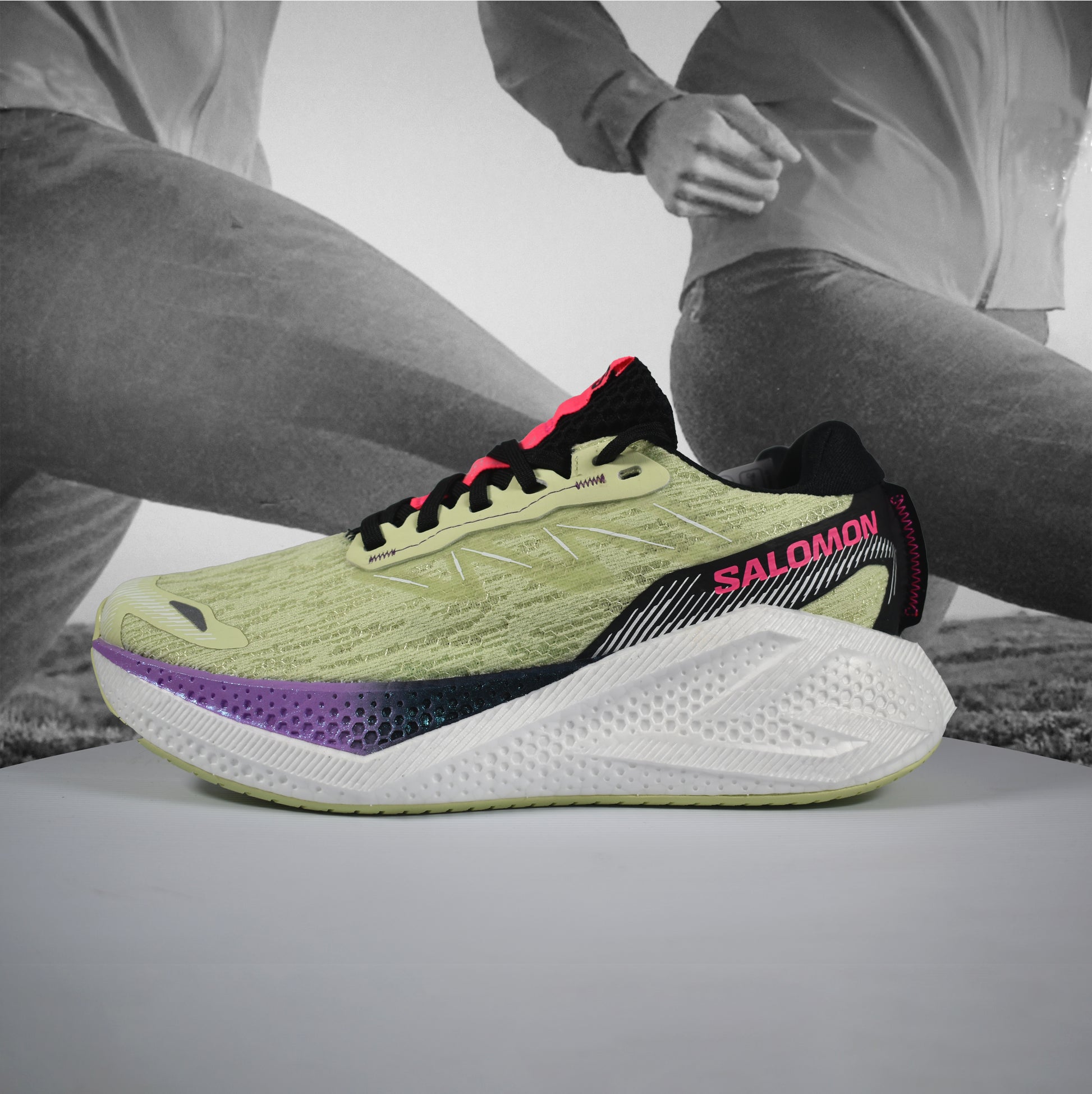 Salomon Aero Glide 4 Womens Road Running Shoe - Durban Runner Butterfly/White/Black / 5