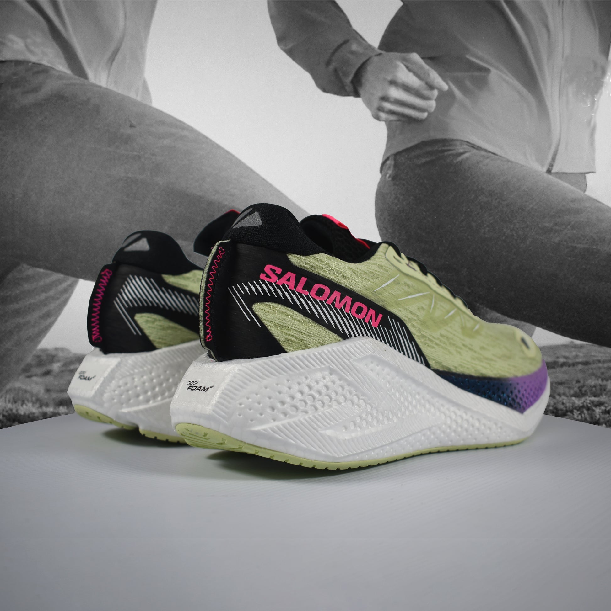 Salomon Aero Glide 4 Womens Road Running Shoe - Durban Runner Butterfly/White/Black / 5