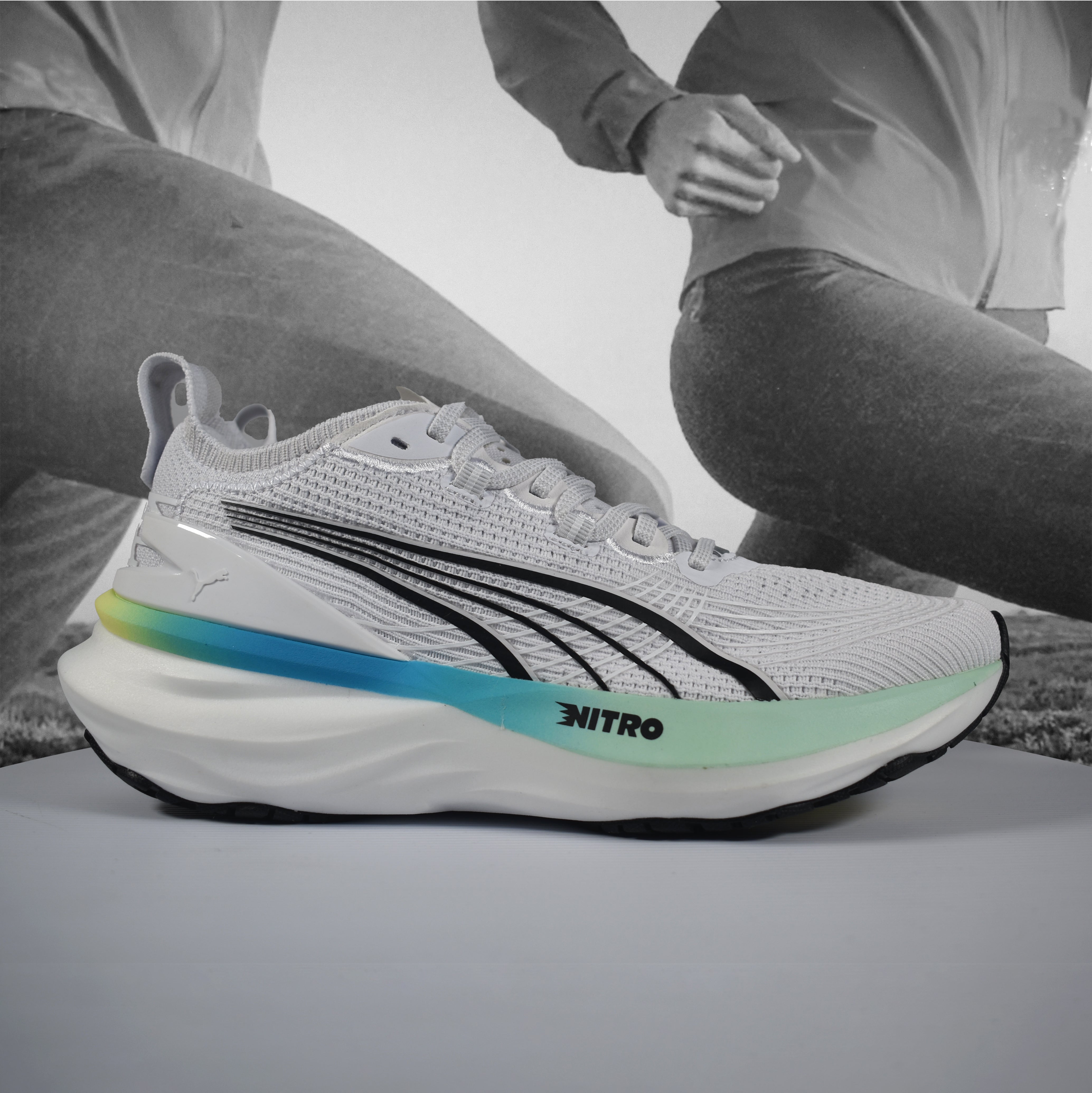 Puma ForeverRun NITRO 2 Womens Road Running Shoe - Durban Runner white / 6