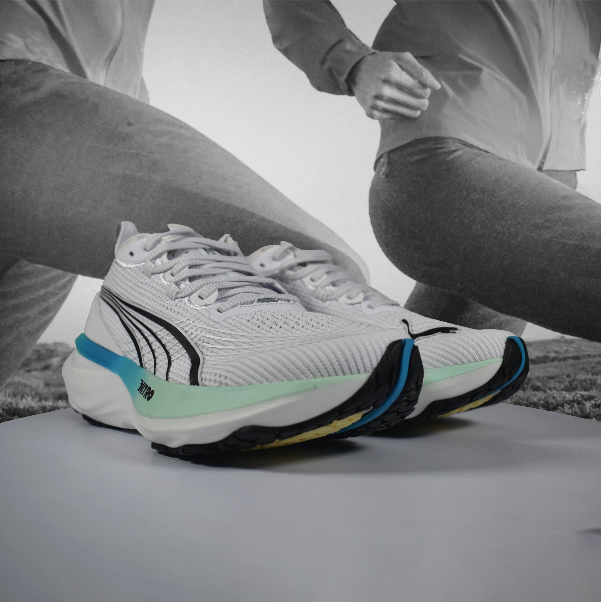 Puma ForeverRun NITRO 2 Womens Road Running Shoe - Durban Runner white / 6