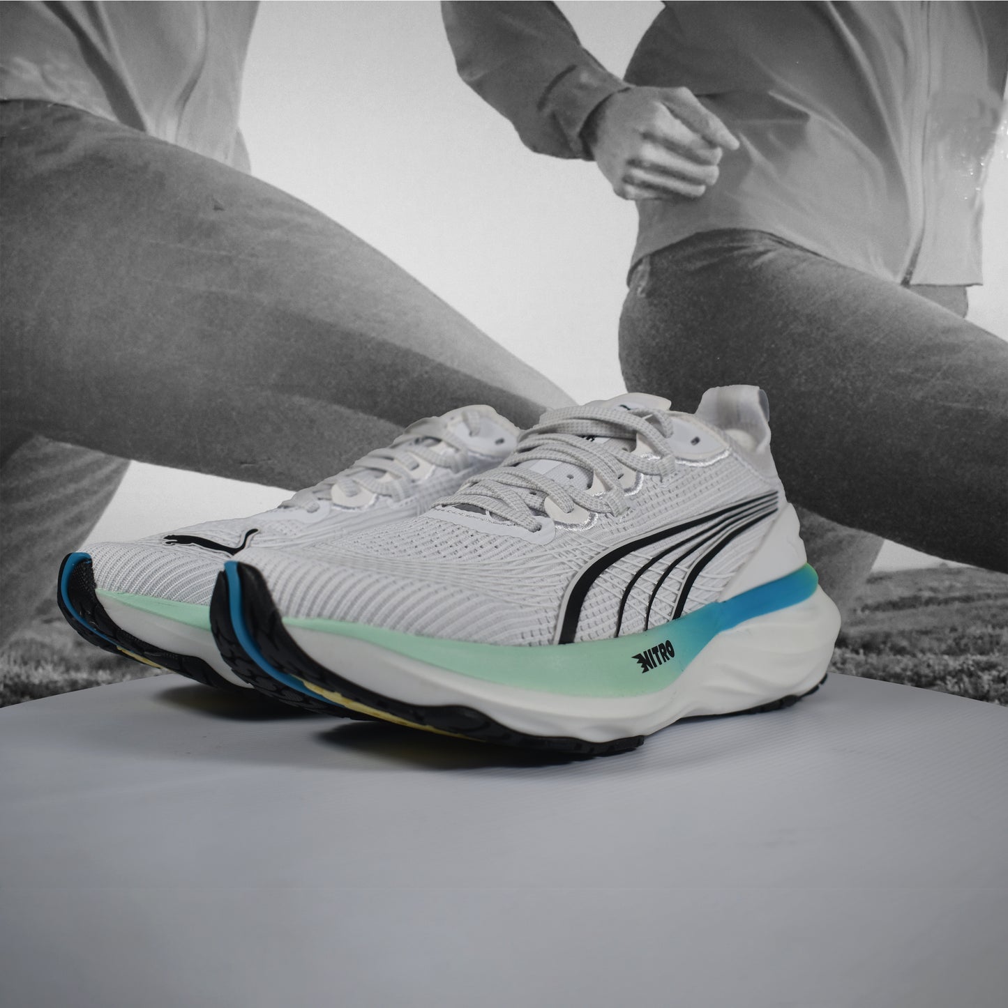 Puma ForeverRun NITRO 2 Womens Road Running Shoe - Durban Runner white / 6