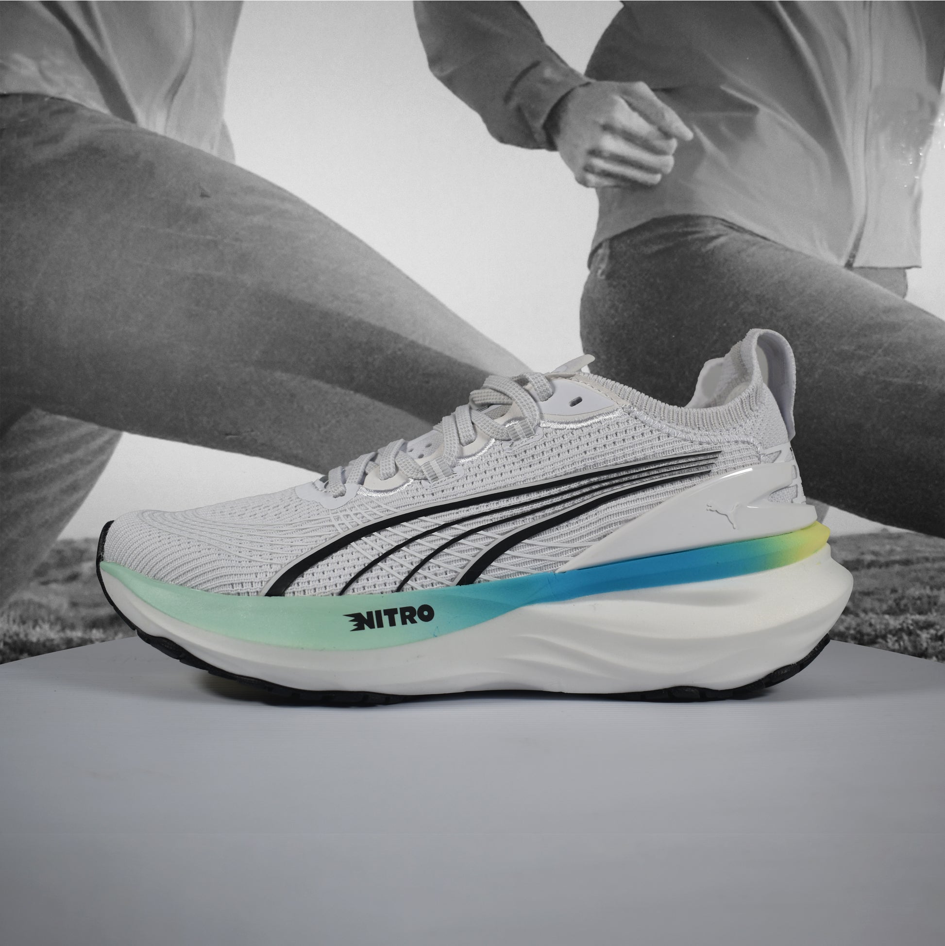 Puma ForeverRun NITRO 2 Womens Road Running Shoe - Durban Runner white / 6