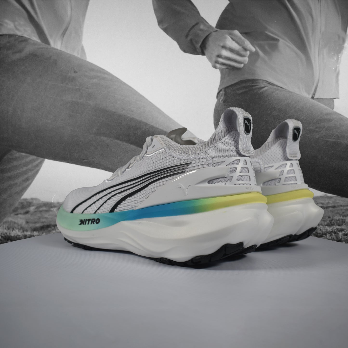 Puma ForeverRun NITRO 2 Womens Road Running Shoe - Durban Runner white / 6
