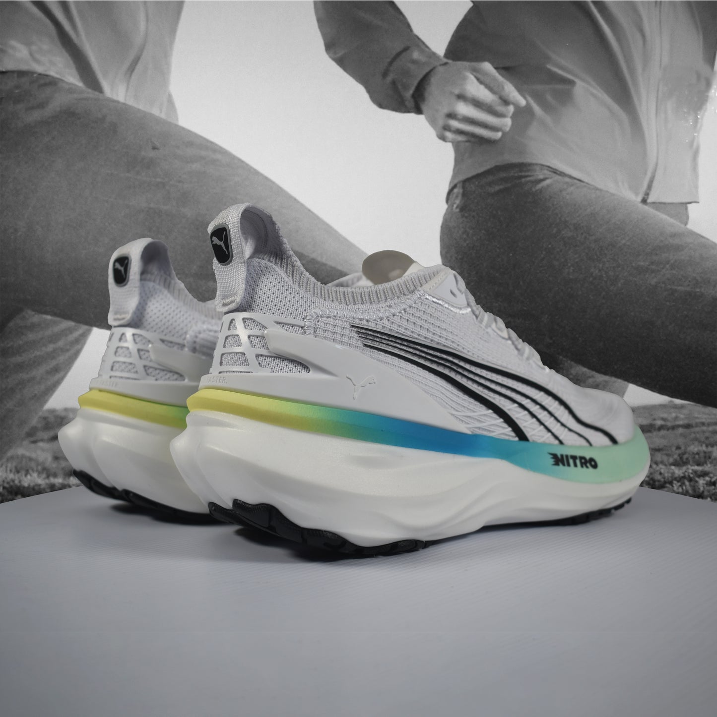 Puma ForeverRun NITRO 2 Womens Road Running Shoe - Durban Runner white / 6