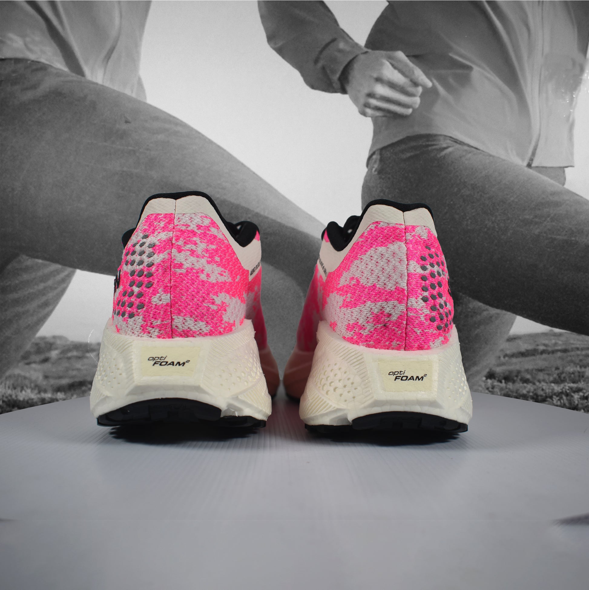 Salomon Aero Glide 4 GRVL Womens Trail Running Shoe - Durban Runner Vanilla Ice/Knockout Pink/Black / 5