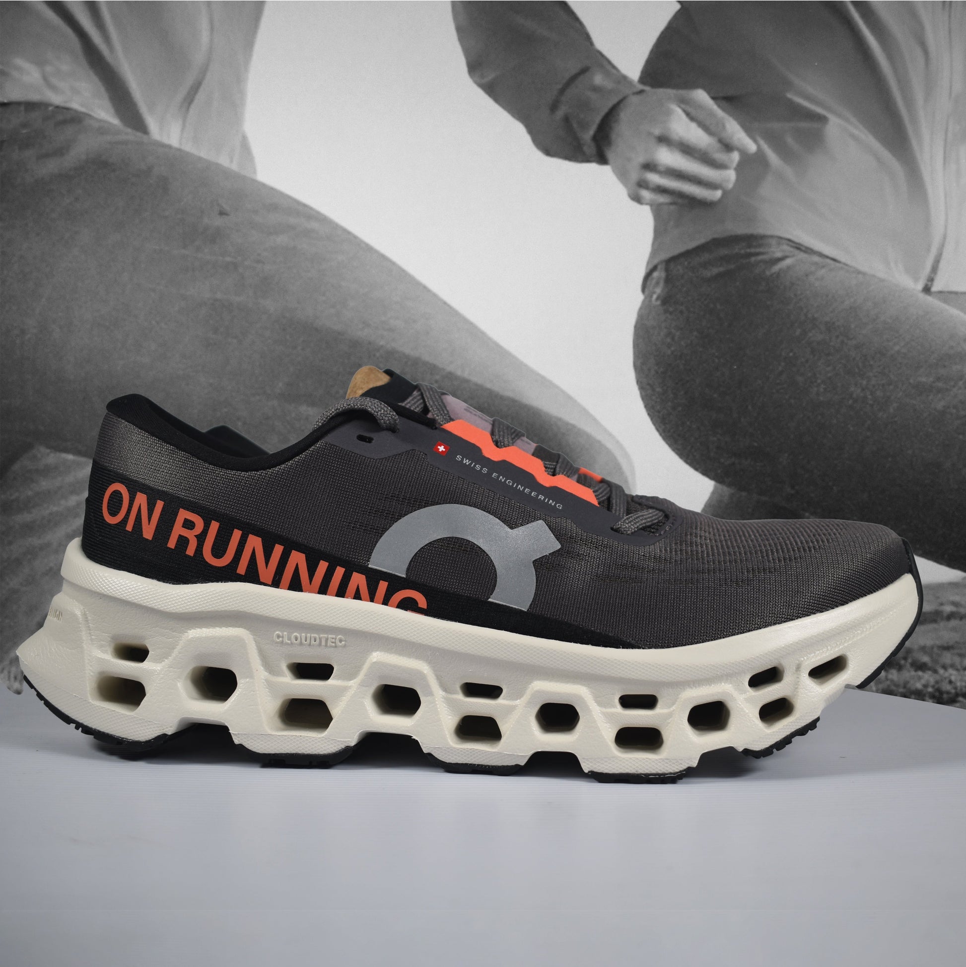 On Cloud Cloudmonster 3 Mens Running Shoe - Durban Runner Eclipse | Ivory / 9.5