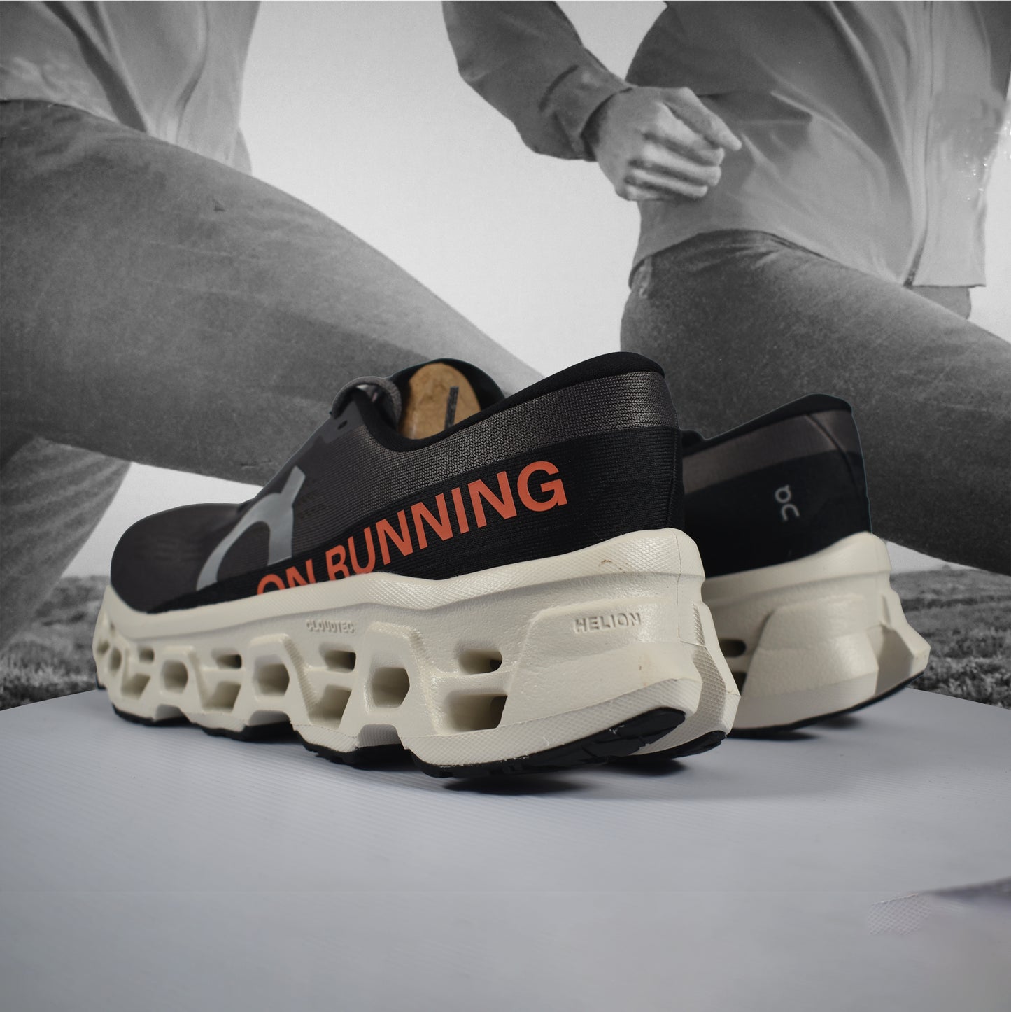 On Cloud Cloudmonster 3 Mens Running Shoe - Durban Runner Eclipse | Ivory / 9.5