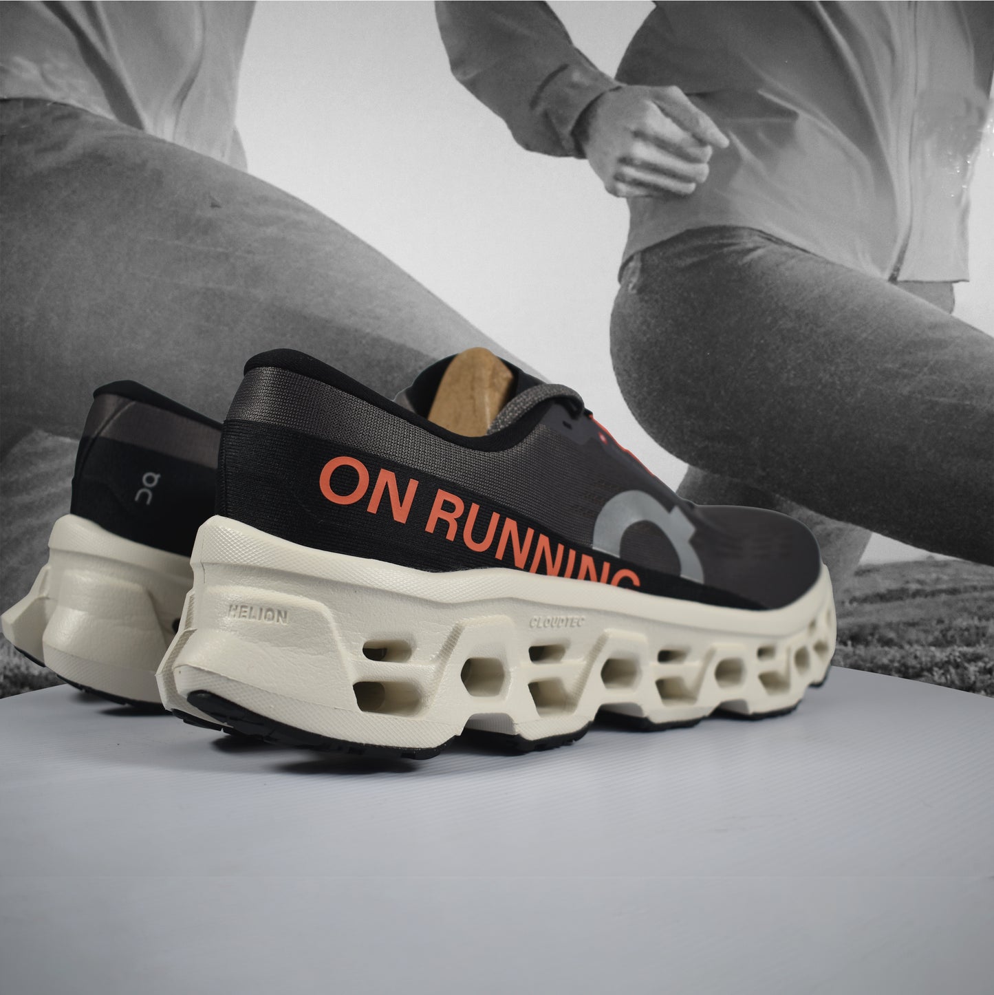 On Cloud Cloudmonster 3 Mens Running Shoe - Durban Runner Eclipse | Ivory / 9.5