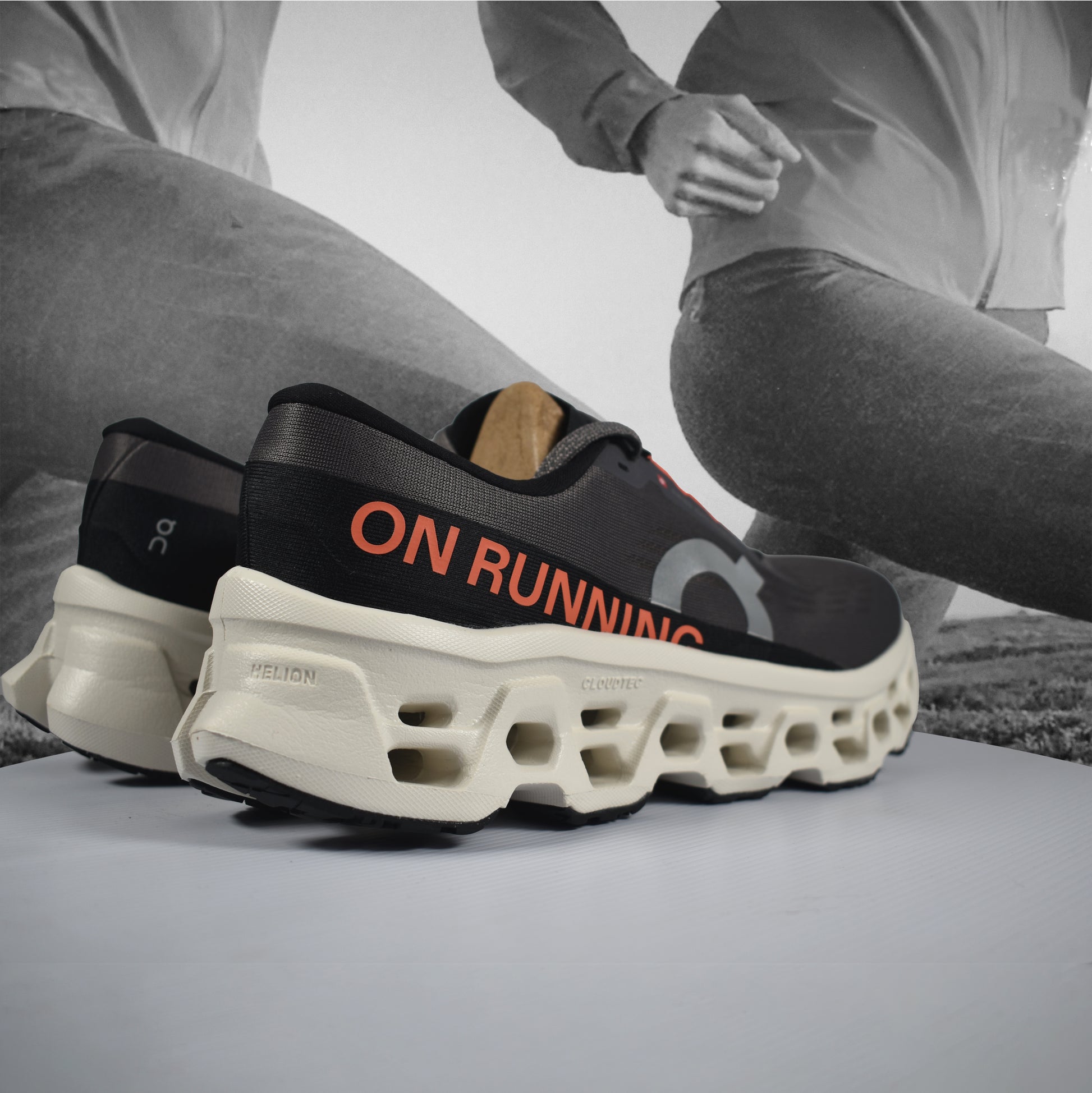 On Cloud Cloudmonster 3 Mens Running Shoe - Durban Runner Eclipse | Ivory / 9.5
