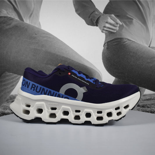 On Cloud Cloudmonster 3 Womens Running Shoe - Durban Runner Nebula | Ivory / 8