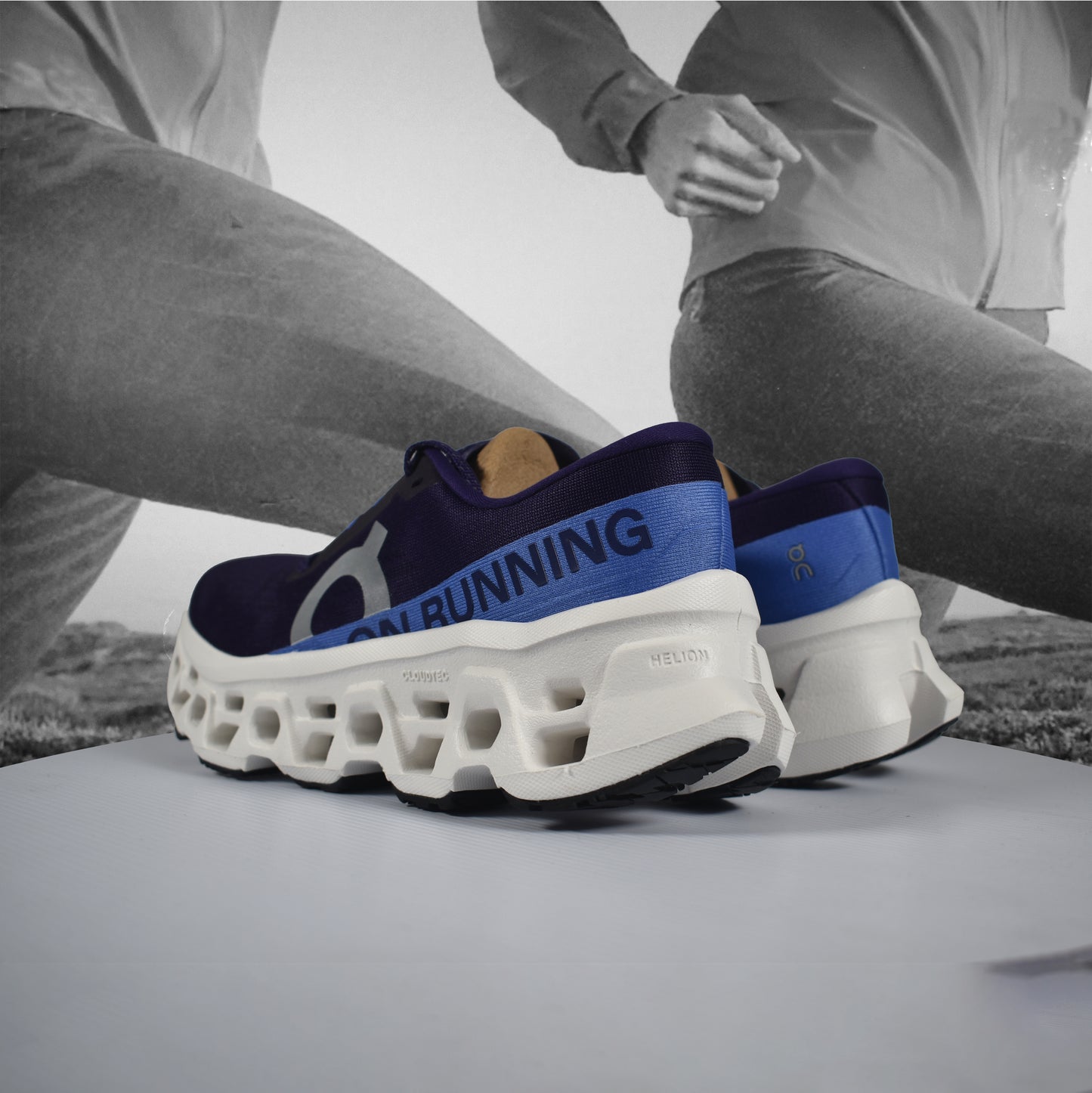 On Cloud Cloudmonster 3 Womens Running Shoe - Durban Runner Nebula | Ivory / 8