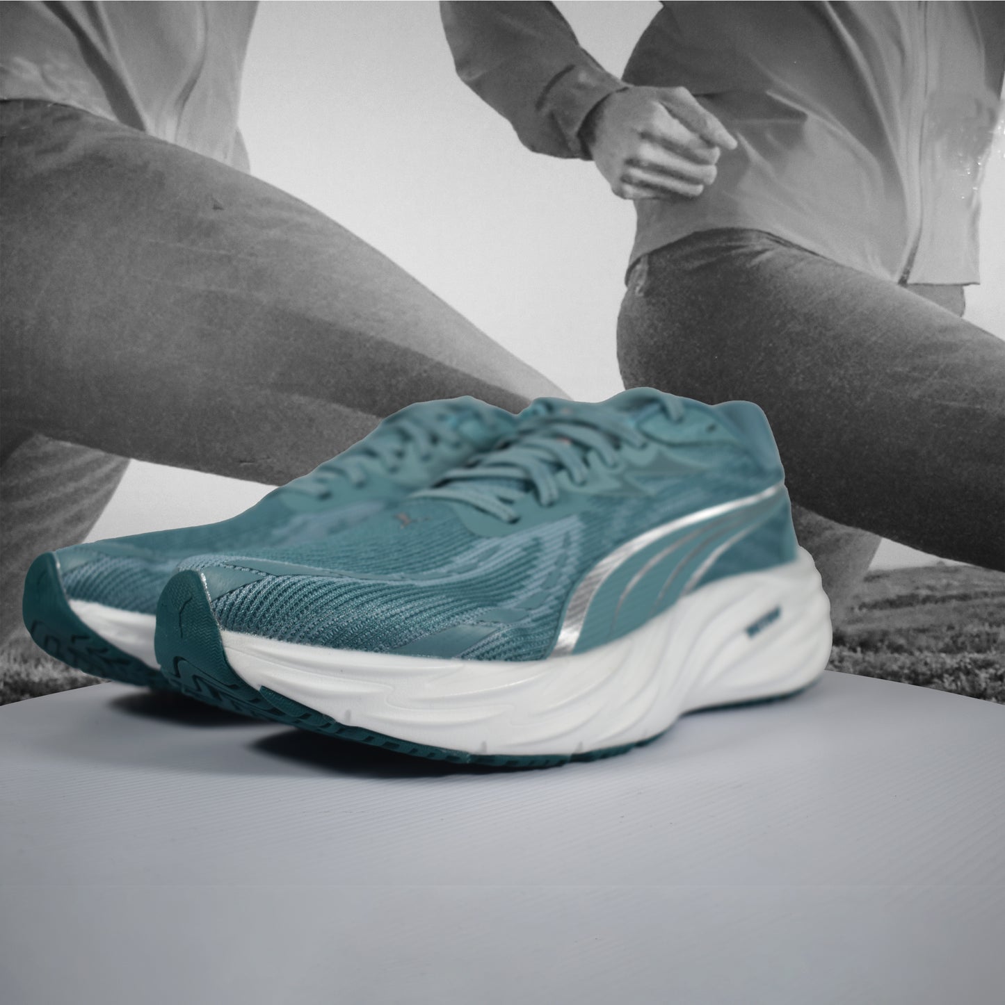 Puma Velocity NITRO™ 4 Mens Road Running Shoe - Durban Runner Baltic Sea Blue Emerald Ice / 9.5