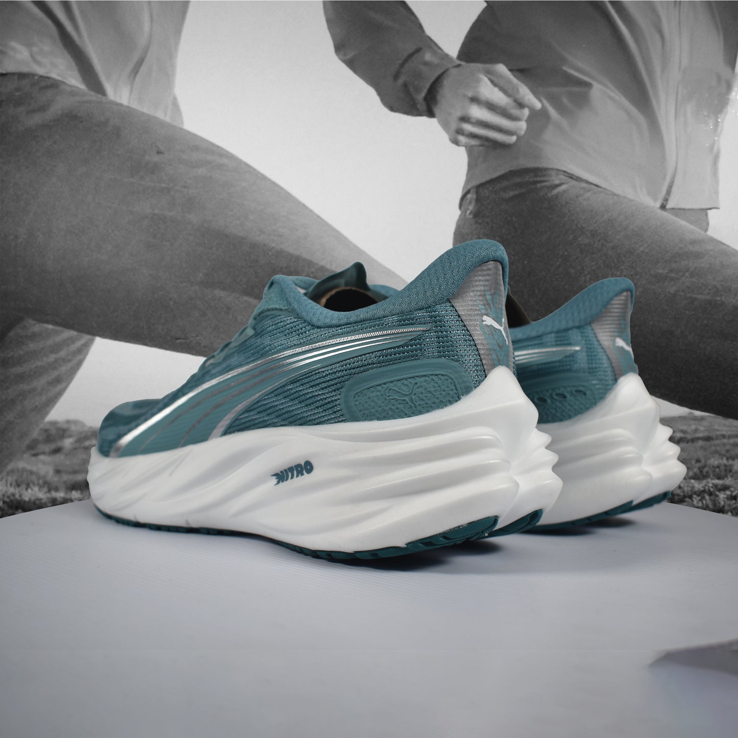 Puma Velocity NITRO™ 4 Mens Road Running Shoe - Durban Runner Baltic Sea Blue Emerald Ice / 9.5