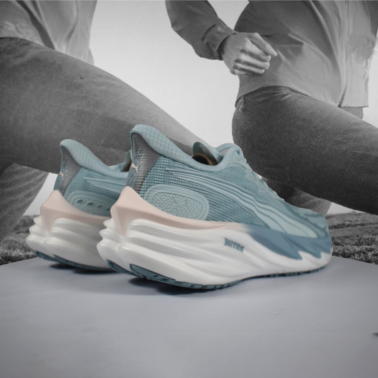 Puma Velocity NITRO™ 4 Womens Road Running Shoe - Durban Runner Fresh Water Puma White / 5