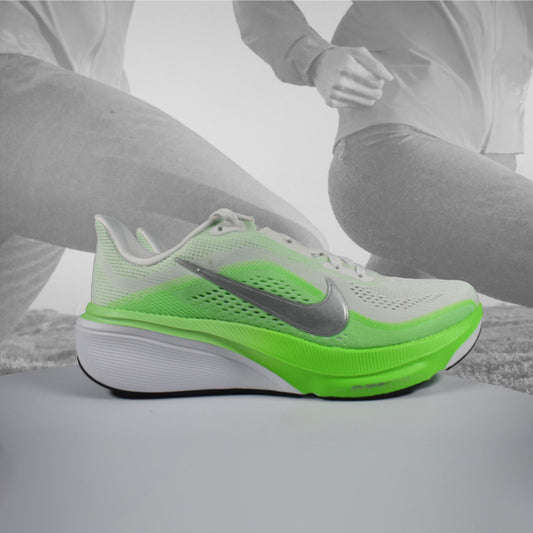 Nike Pegasus 42 Women's Neutral Running Shoe, White/Metallic Silver, available at Durban Runner