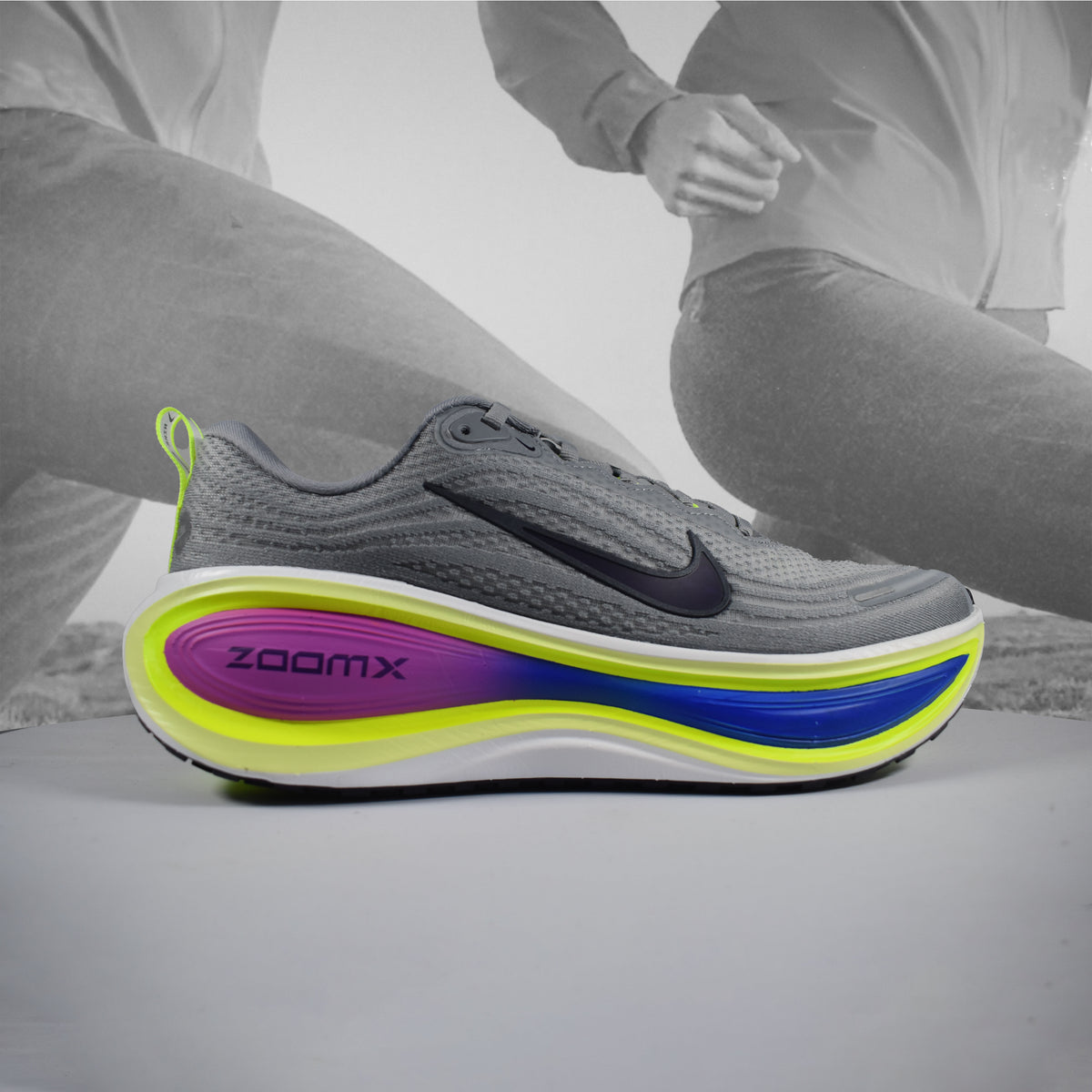 Nike Vomero Plus RSG Mens Road Running Shoes – Stealth/Purple