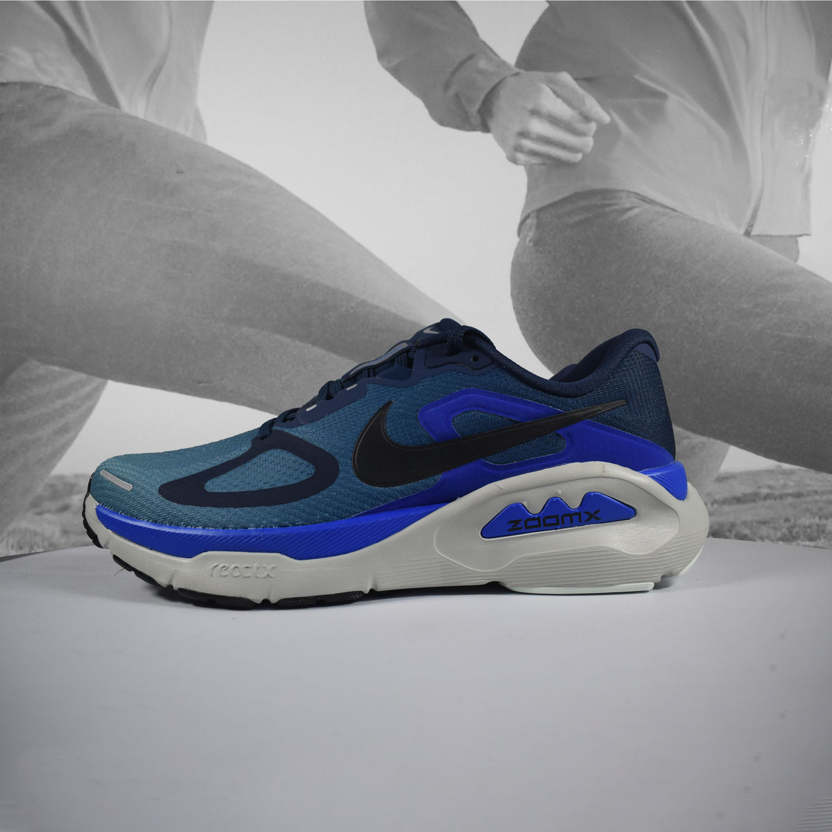 Nike Structure Plus Mens Road Running Shoes – Midnight Navy/Black