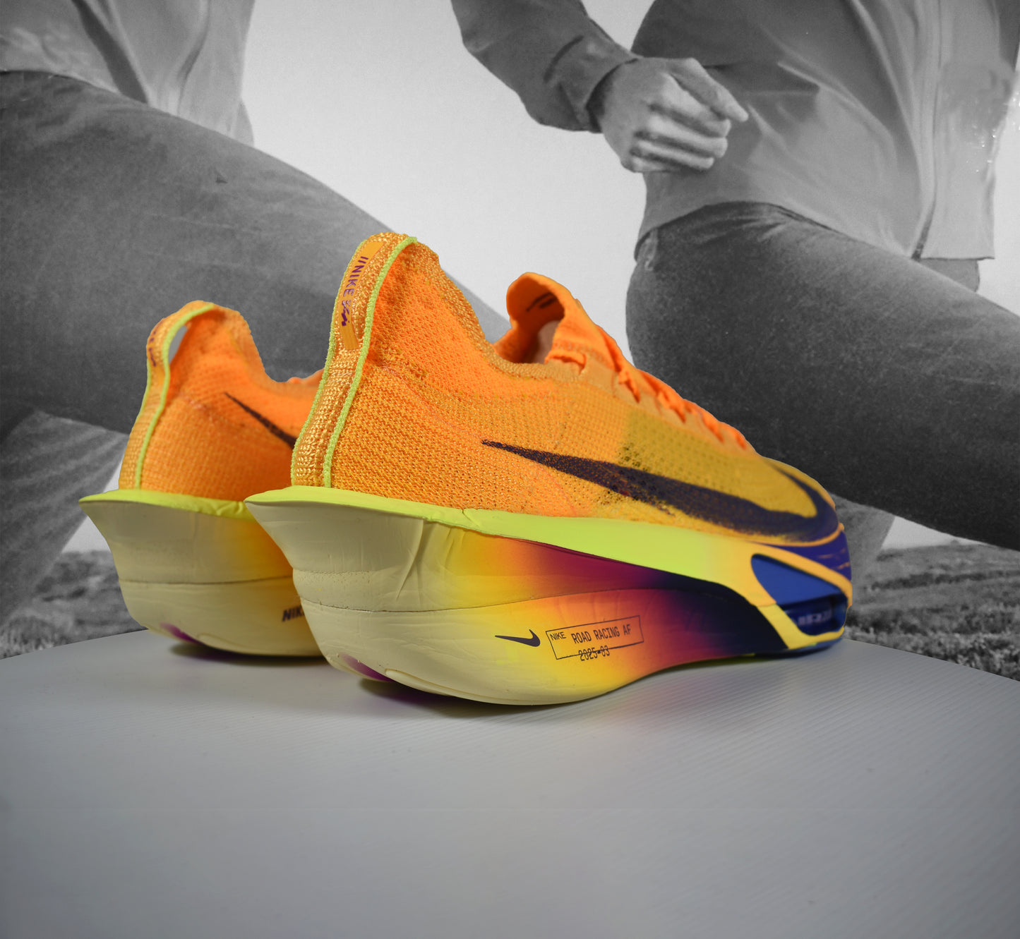 Nike AIR ZOOM ALPHAFLY NEXT% 3 Road Running Shoe - Durban Runner LASER ORANGE/INDIGO BURST-CITRON PULSE / 9