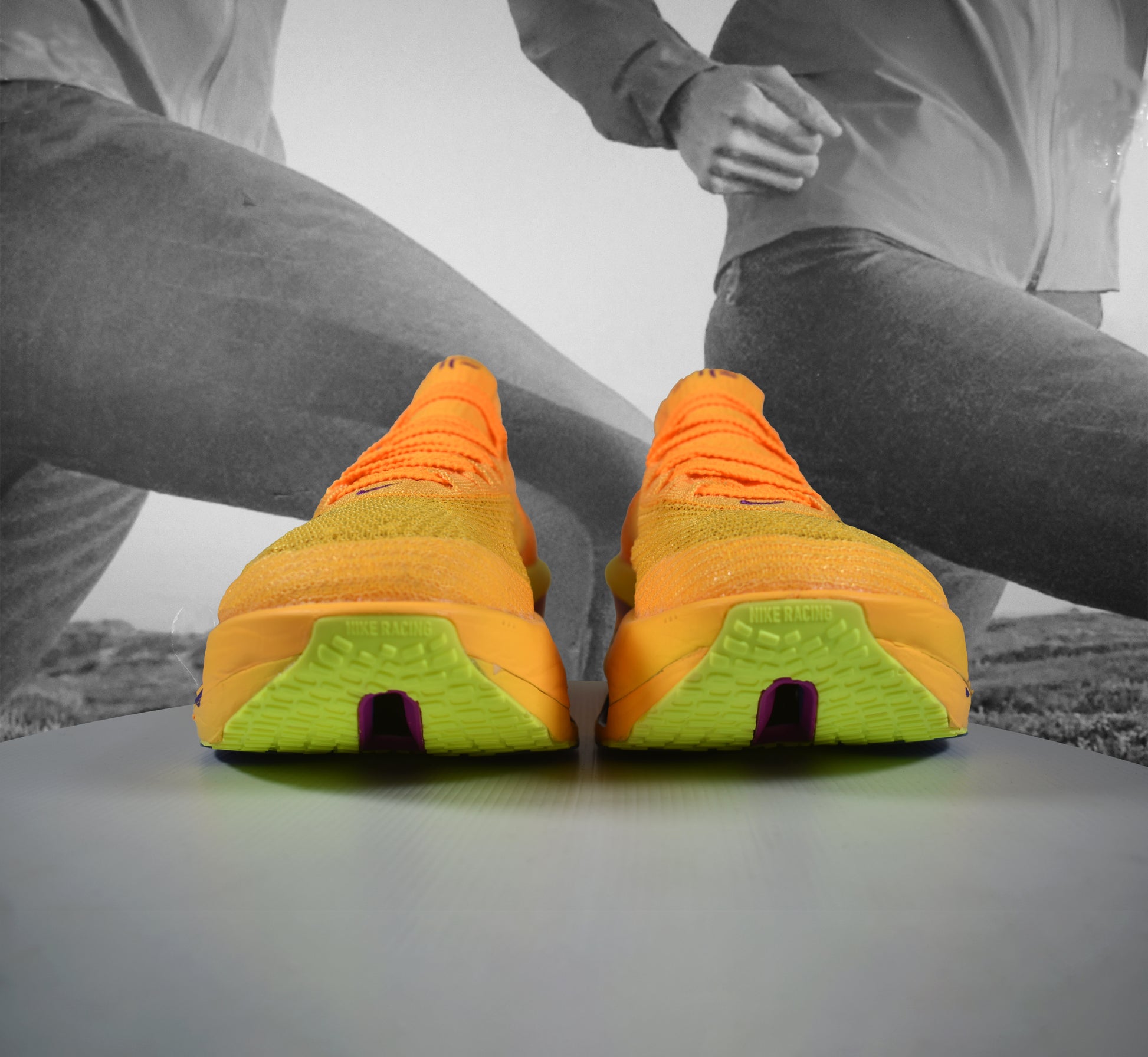 Nike AIR ZOOM ALPHAFLY NEXT% 3 Road Running Shoe - Durban Runner LASER ORANGE/INDIGO BURST-CITRON PULSE / 9