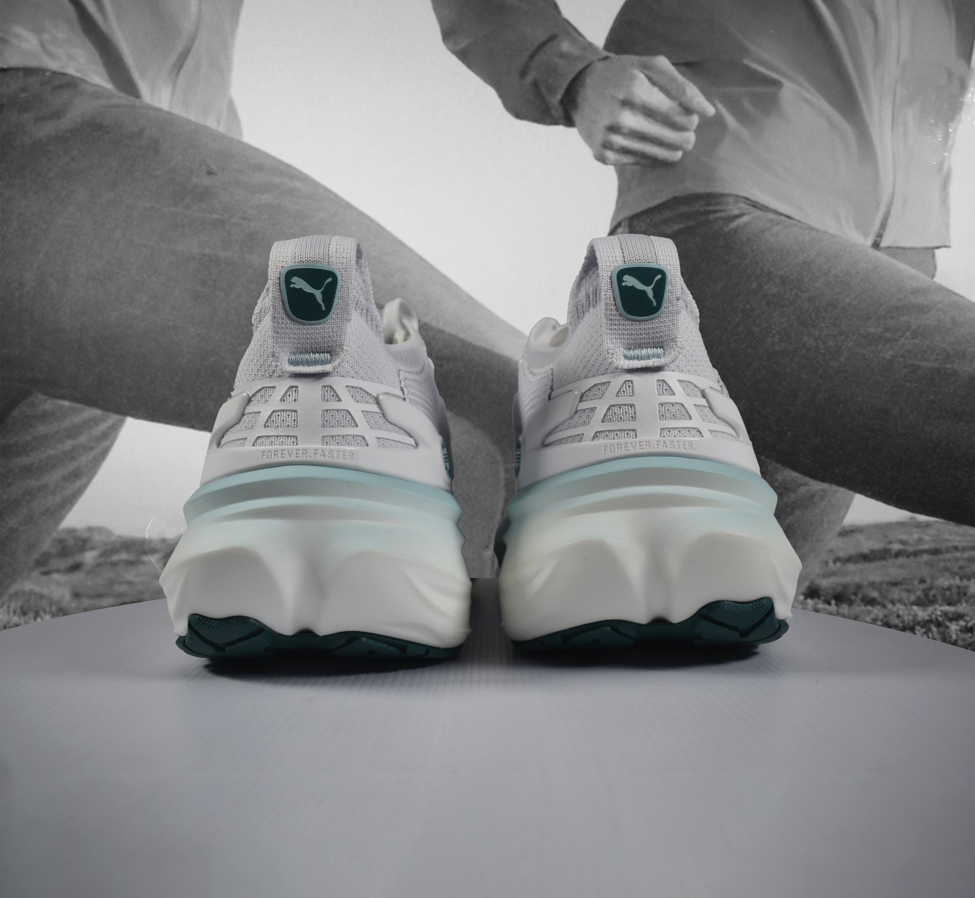 Puma ForeverRun NITRO 2 Road Running Shoe - Durban Runner White Fresh Water / 11
