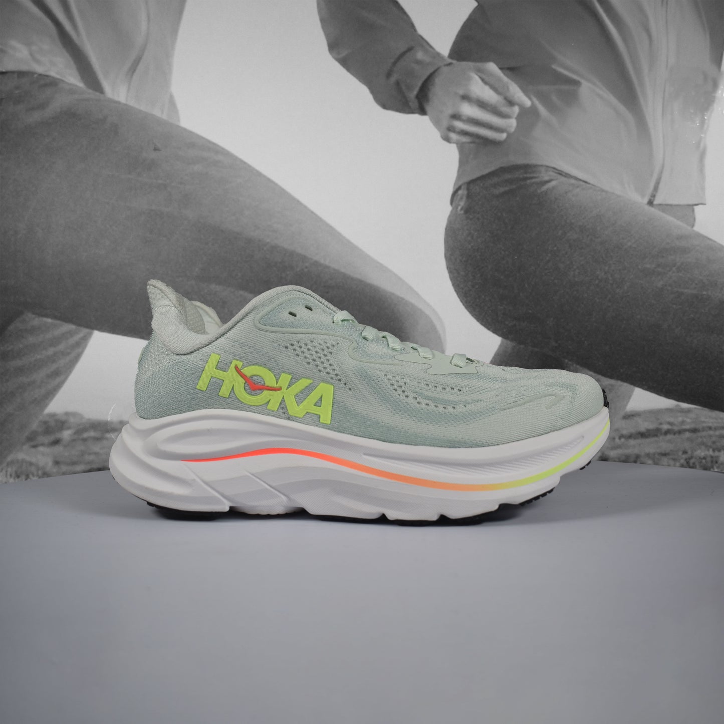 Hoka CLIFTON 10 Womens Running Shoes - Durban Runner WWH / 7