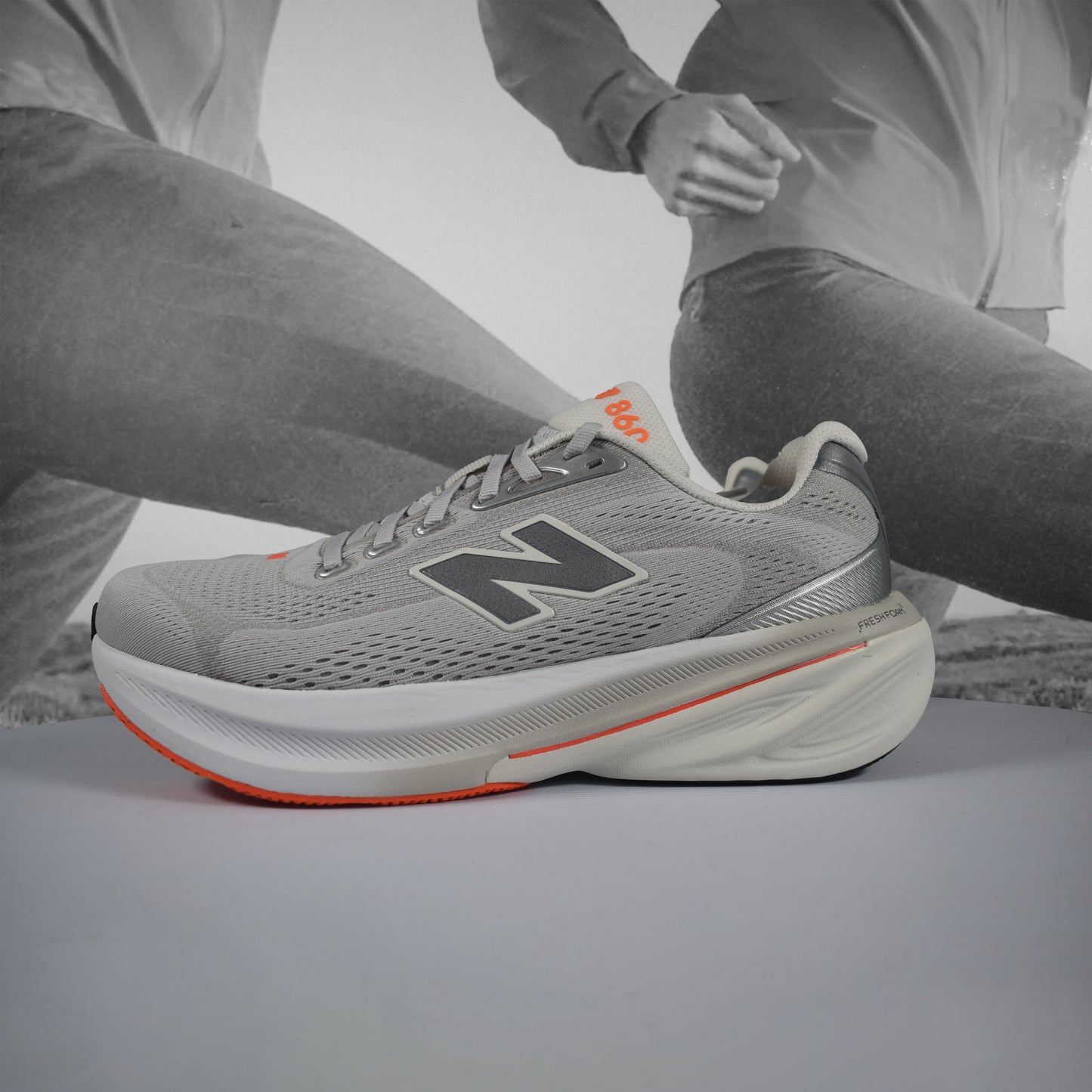 New Balance 860 D (NORMAL WIDTH) Mens - Durban Runner WHITE/ORANGE / 7