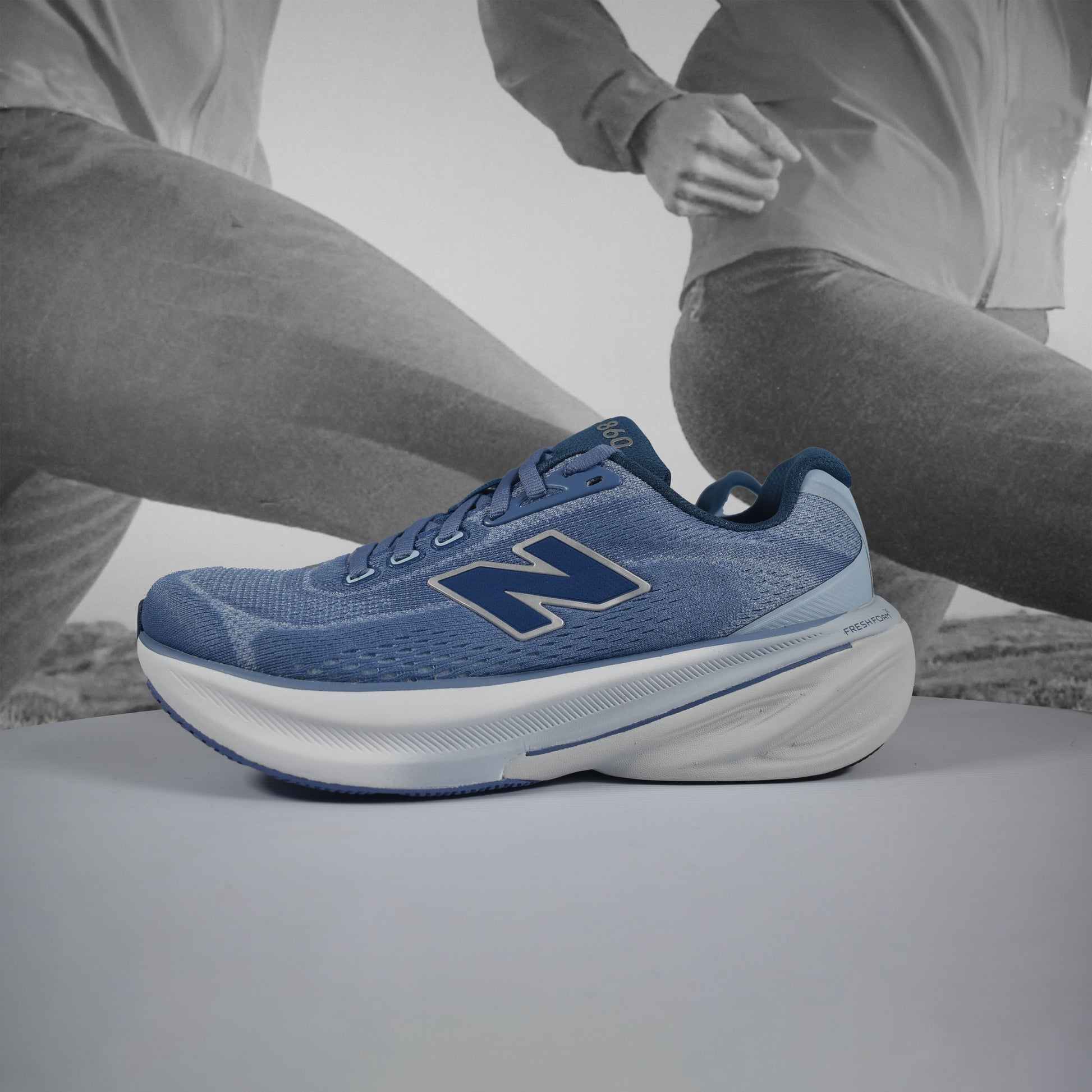 New Balance 860v14 D (WIDE WIDTH) Womens - Durban Runner LIGHT BLUE/WHITE / 5